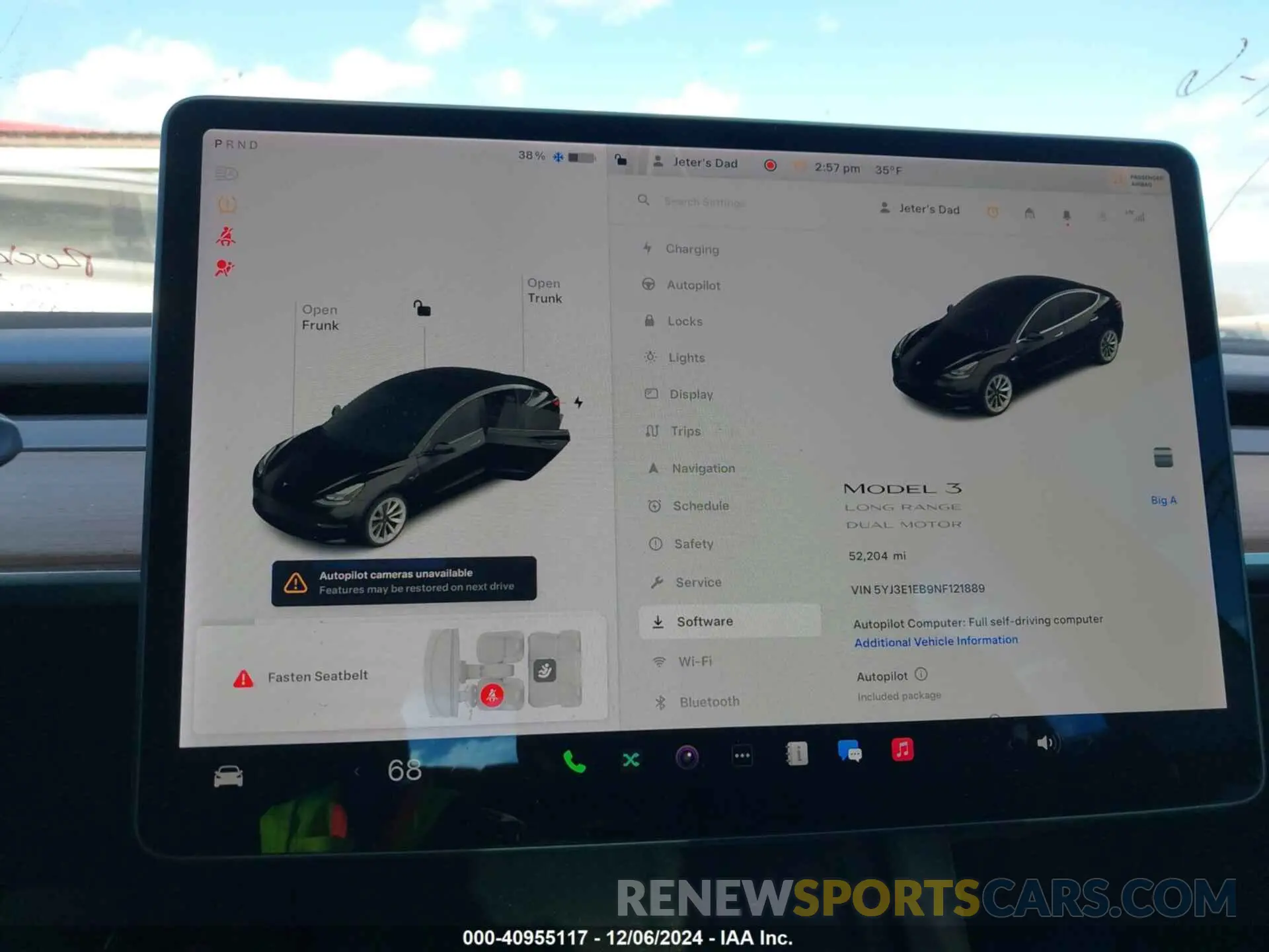 18 fotografías del automóvil dañado 5YJ3E1EB9NF121889 TESLA MODEL 3 2022
