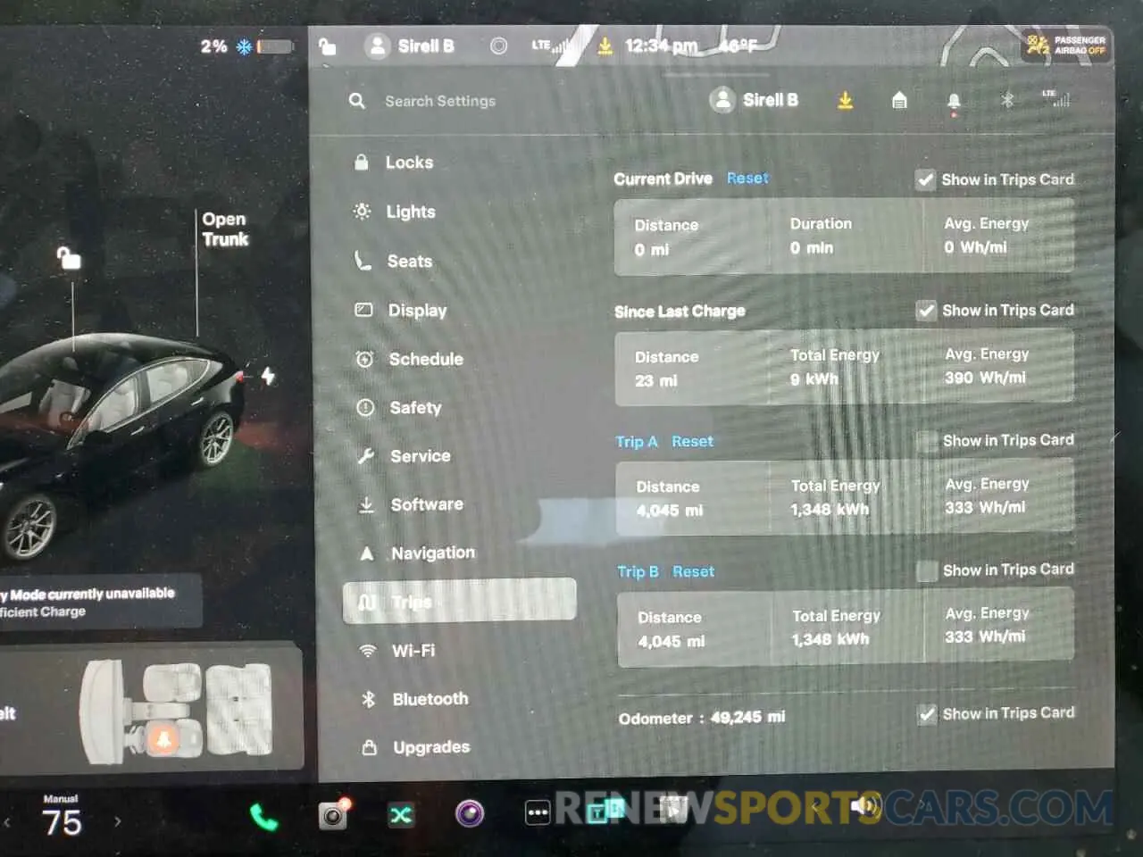 9 fotografías del automóvil dañado 5YJ3E1EB9NF134819 TESLA MODEL 3 2022