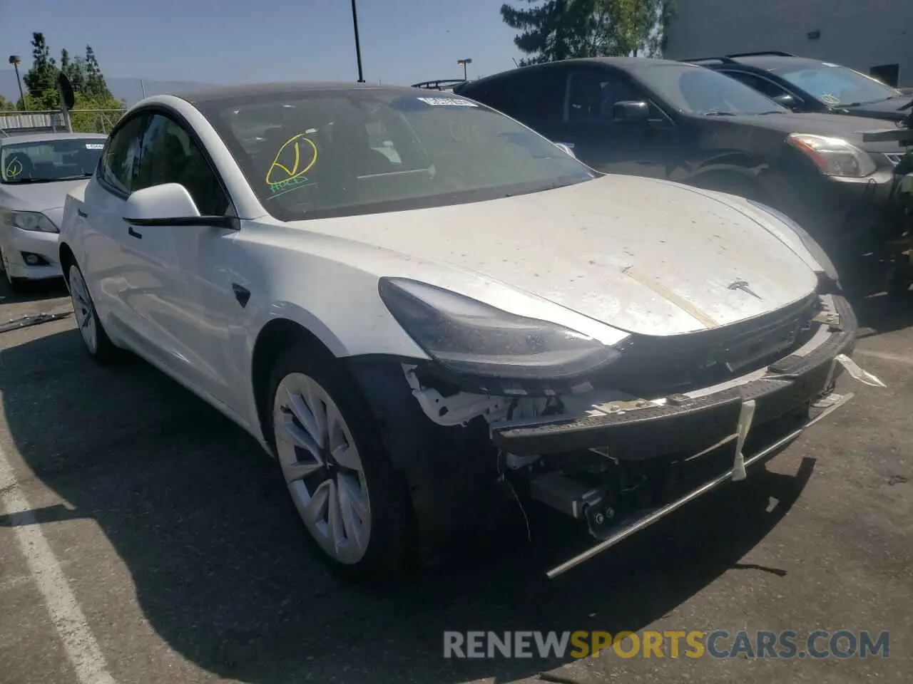 1 fotografías del automóvil dañado 5YJ3E1EB9NF144654 TESLA MODEL 3 2022