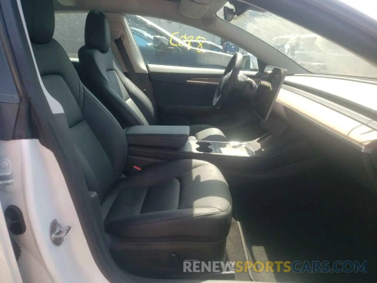 5 fotografías del automóvil dañado 5YJ3E1EB9NF144654 TESLA MODEL 3 2022