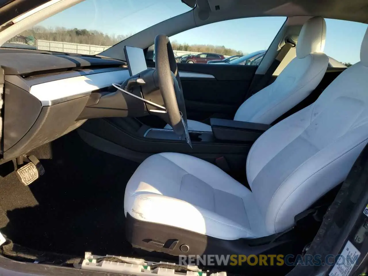 7 fotografías del automóvil dañado 5YJ3E1EB9NF154827 TESLA MODEL 3 2022