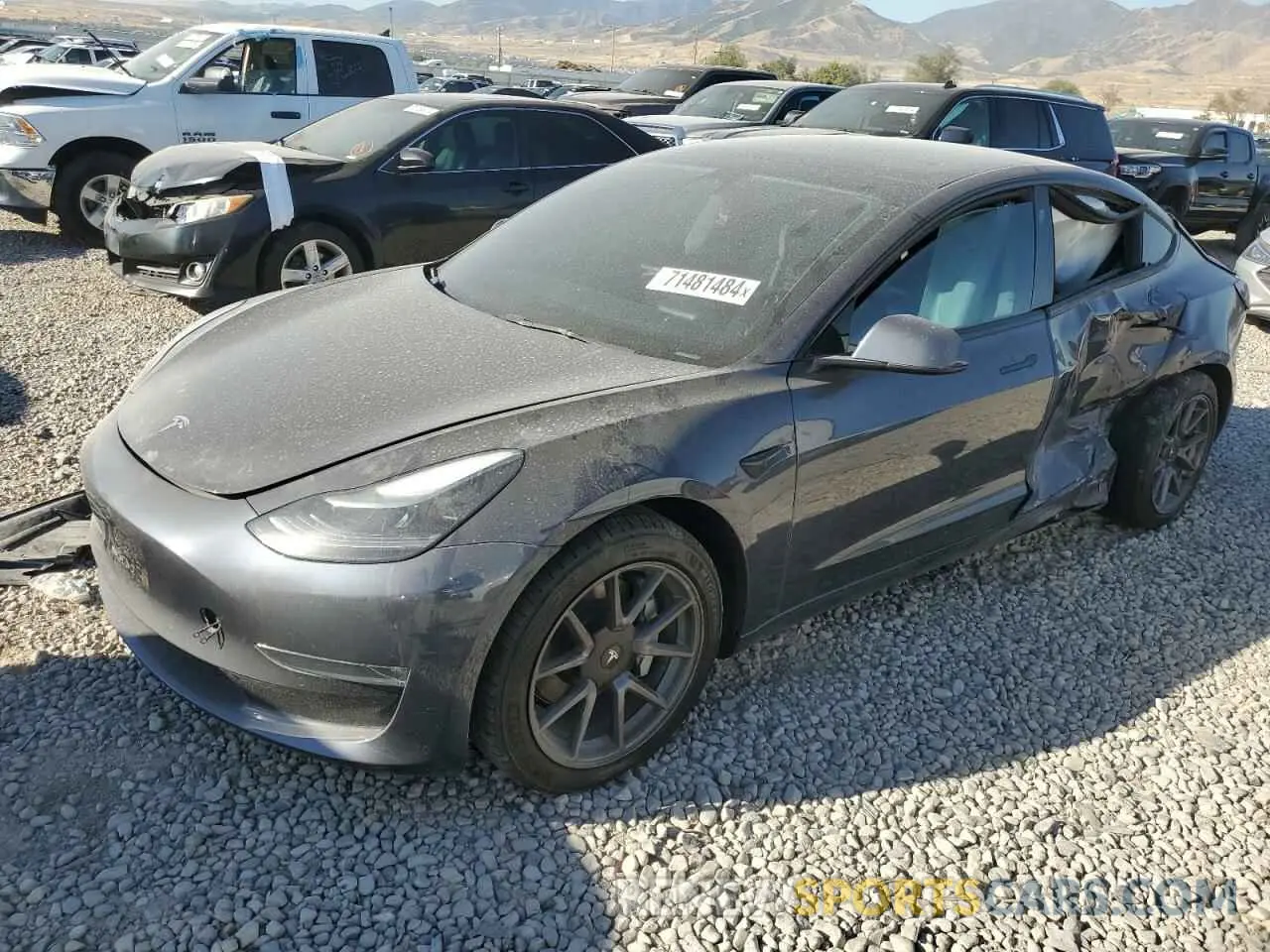 1 fotografías del automóvil dañado 5YJ3E1EB9NF158876 TESLA MODEL 3 2022