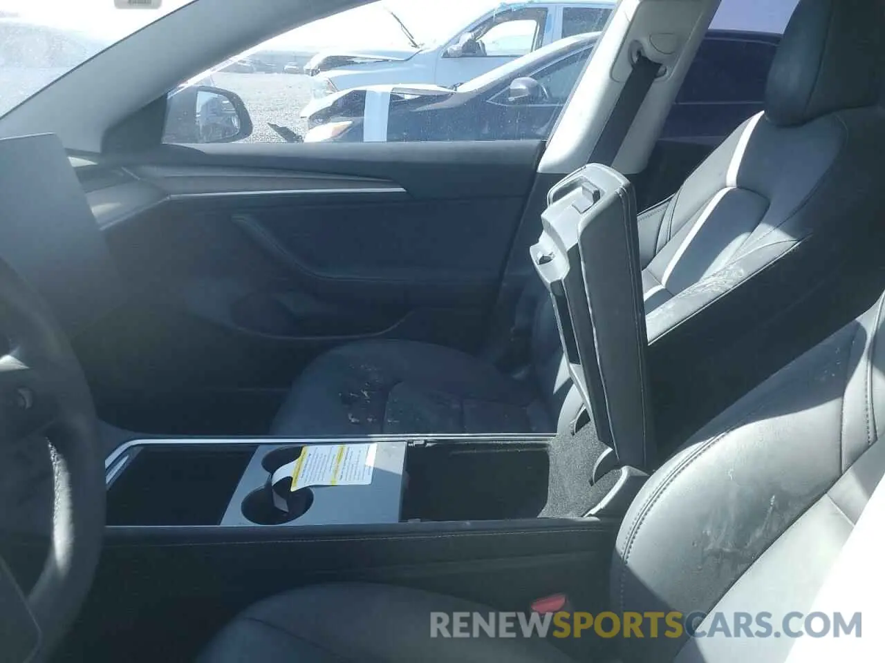 7 fotografías del automóvil dañado 5YJ3E1EB9NF158876 TESLA MODEL 3 2022