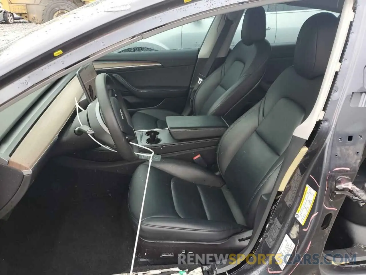 7 fotografías del automóvil dañado 5YJ3E1EB9NF166797 TESLA MODEL 3 2022