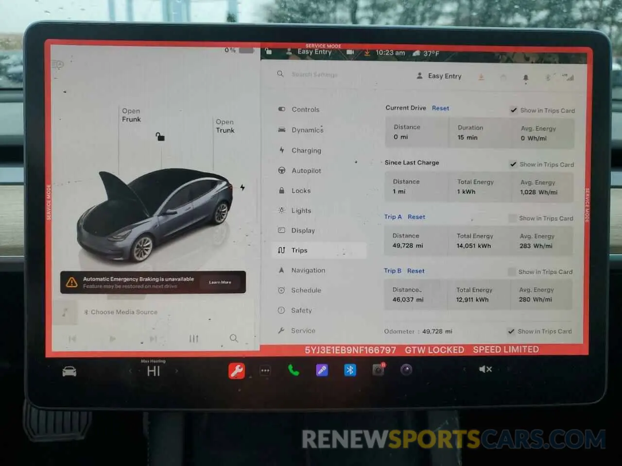 9 fotografías del automóvil dañado 5YJ3E1EB9NF166797 TESLA MODEL 3 2022