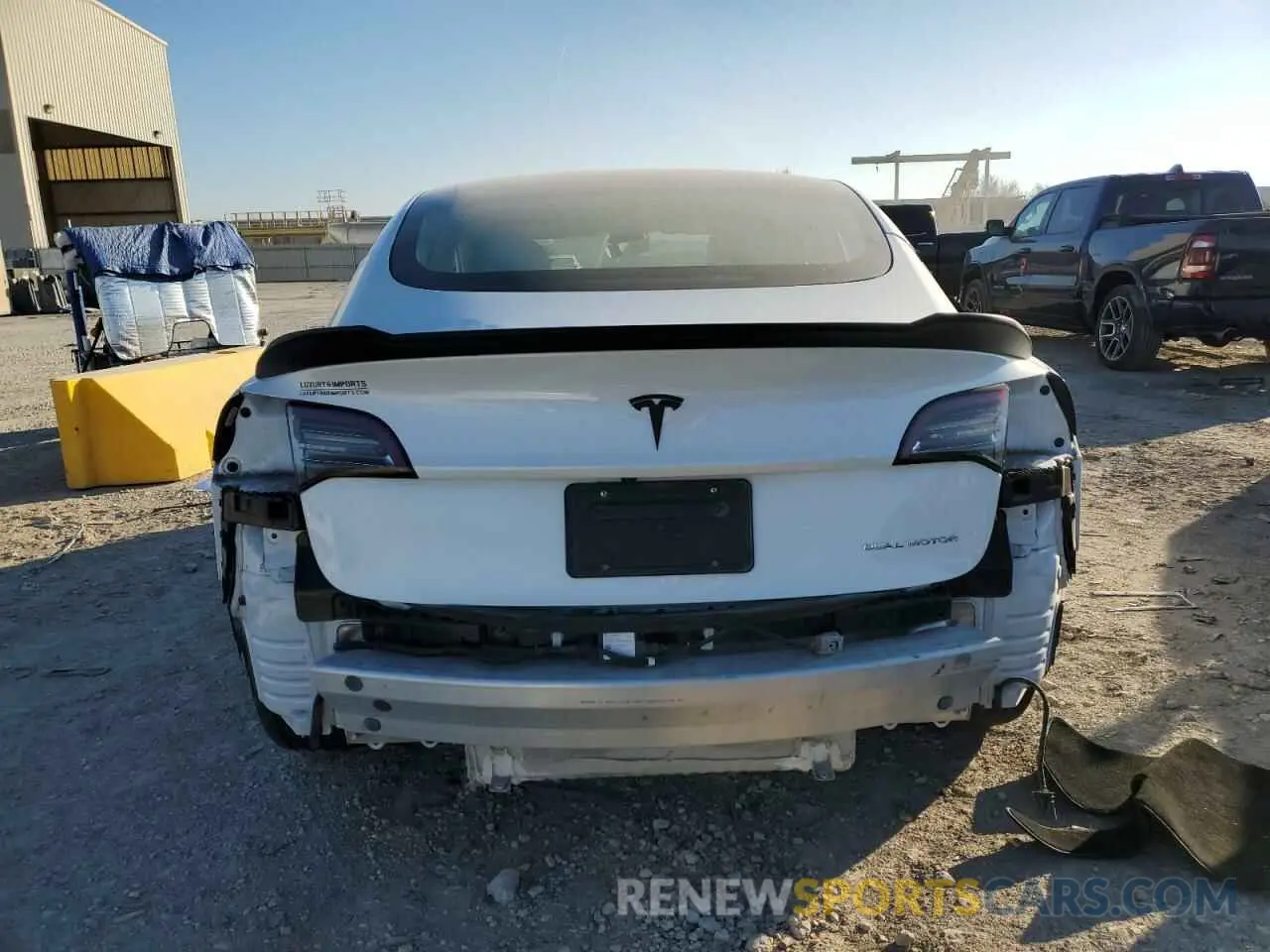 6 fotografías del automóvil dañado 5YJ3E1EB9NF169974 TESLA MODEL 3 2022