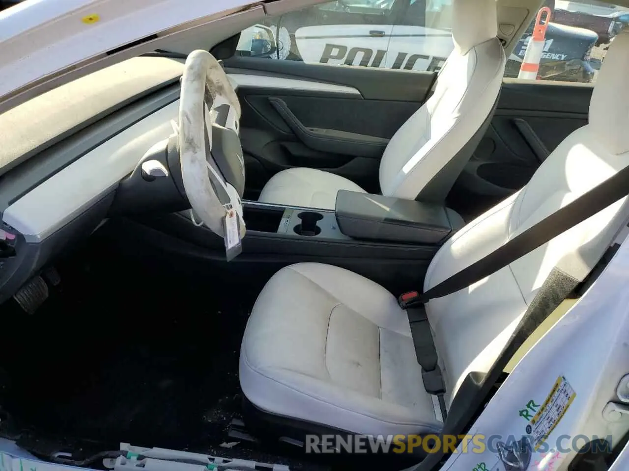 7 fotografías del automóvil dañado 5YJ3E1EB9NF169974 TESLA MODEL 3 2022