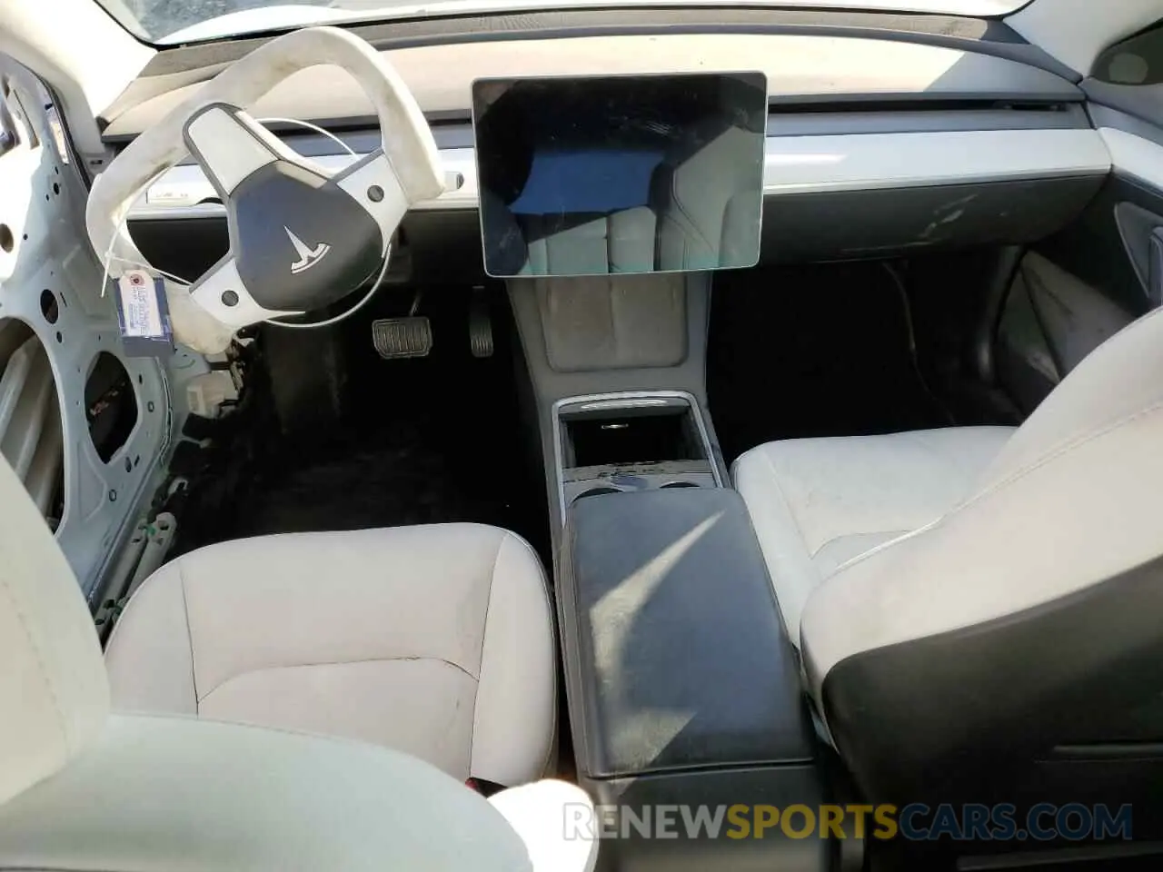 8 fotografías del automóvil dañado 5YJ3E1EB9NF169974 TESLA MODEL 3 2022