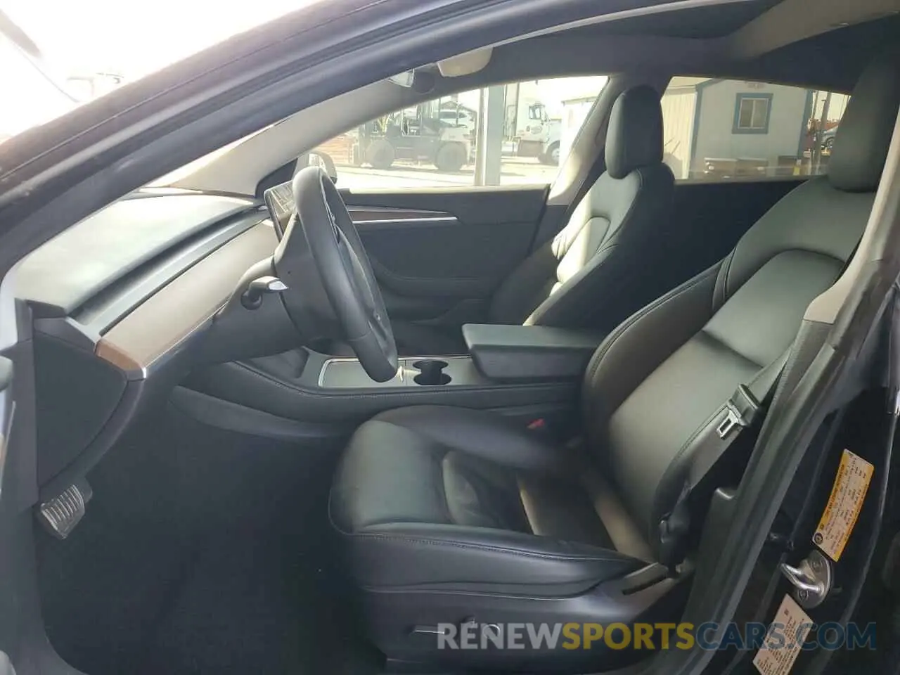 7 fotografías del automóvil dañado 5YJ3E1EB9NF179422 TESLA MODEL 3 2022