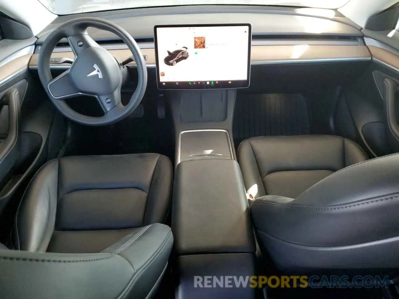 8 fotografías del automóvil dañado 5YJ3E1EB9NF179422 TESLA MODEL 3 2022