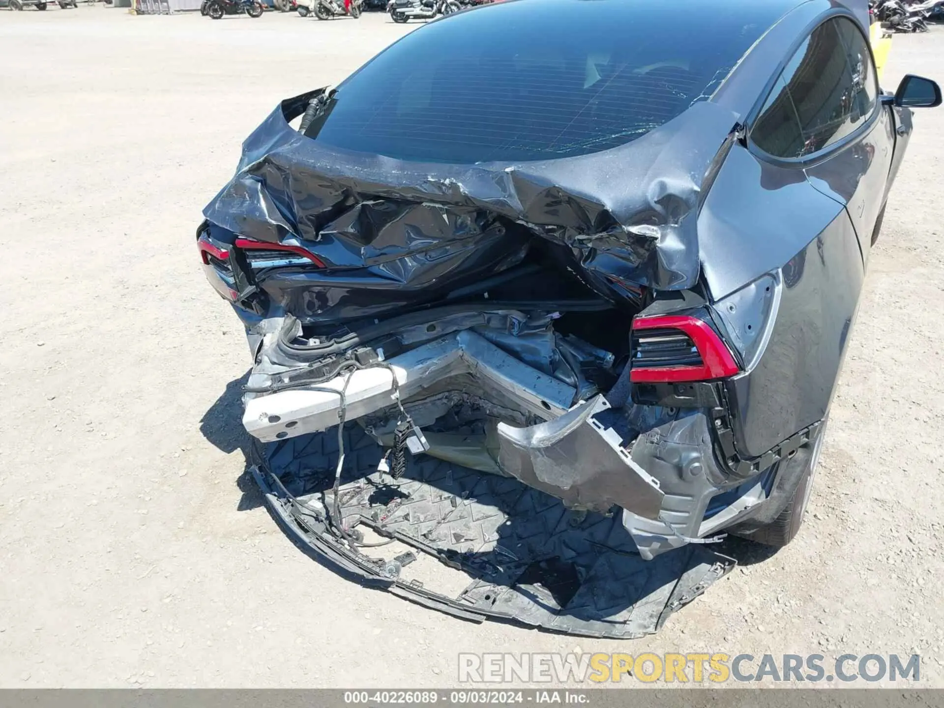 6 fotografías del automóvil dañado 5YJ3E1EB9NF184247 TESLA MODEL 3 2022