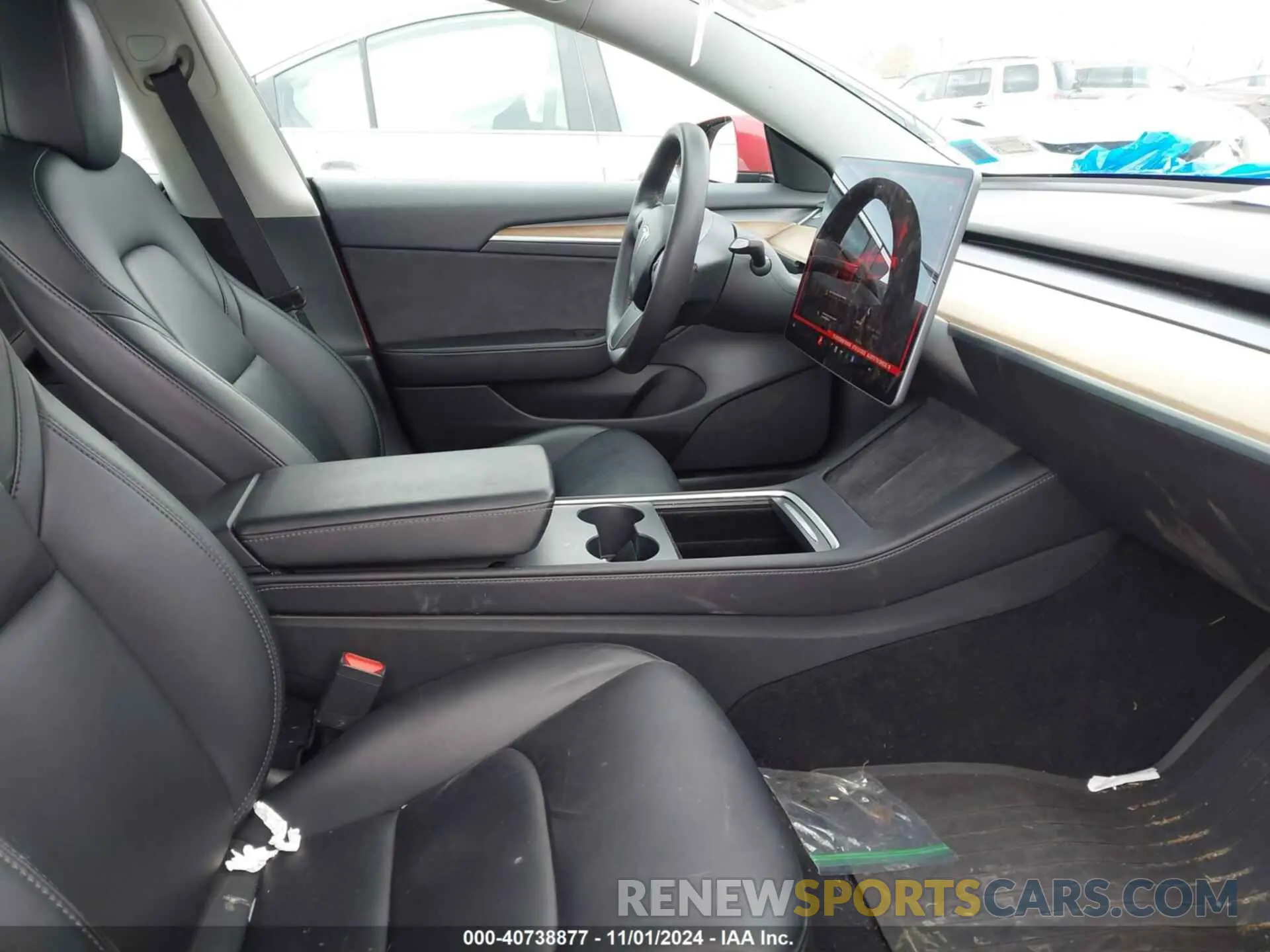 5 fotografías del automóvil dañado 5YJ3E1EB9NF191666 TESLA MODEL 3 2022