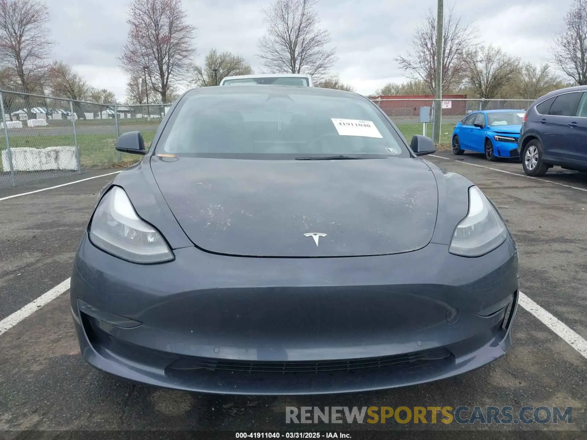 12 fotografías del automóvil dañado 5YJ3E1EB9NF206943 TESLA MODEL 3 2022