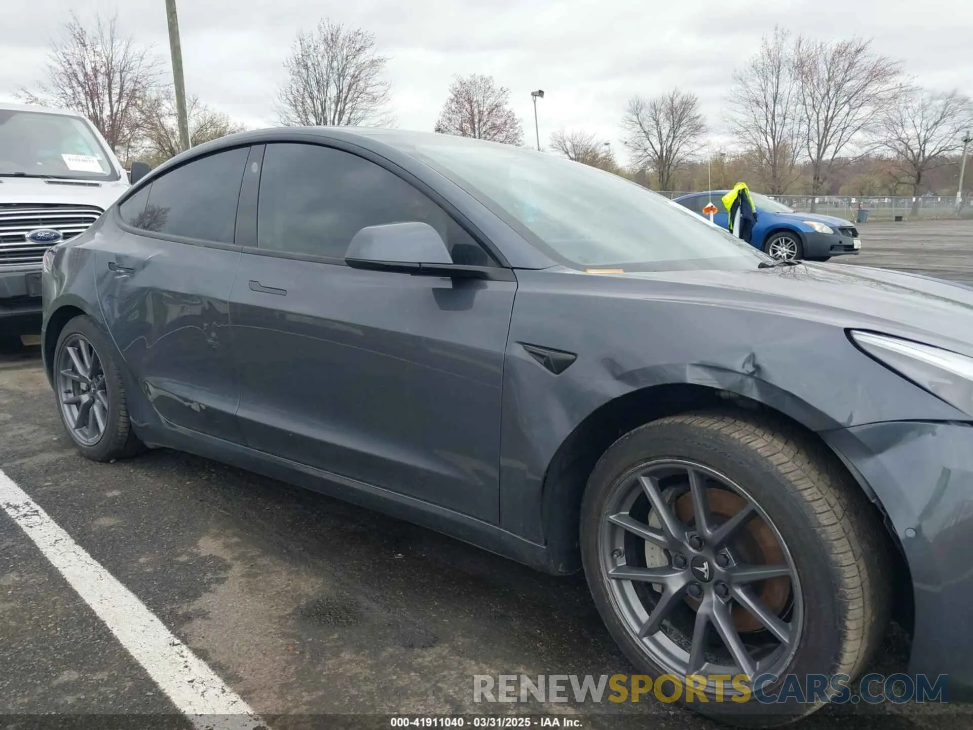 20 fotografías del automóvil dañado 5YJ3E1EB9NF206943 TESLA MODEL 3 2022