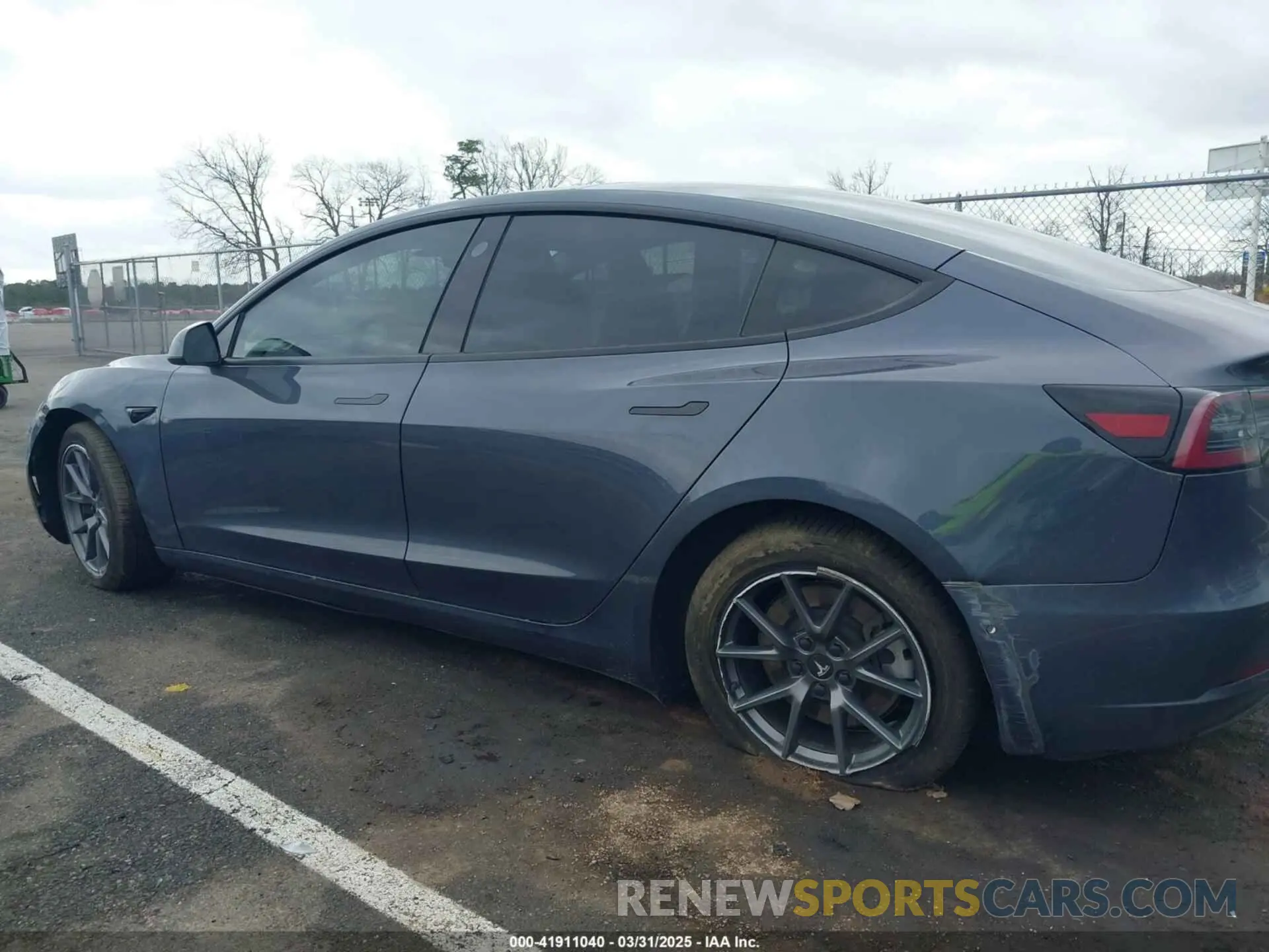 6 fotografías del automóvil dañado 5YJ3E1EB9NF206943 TESLA MODEL 3 2022