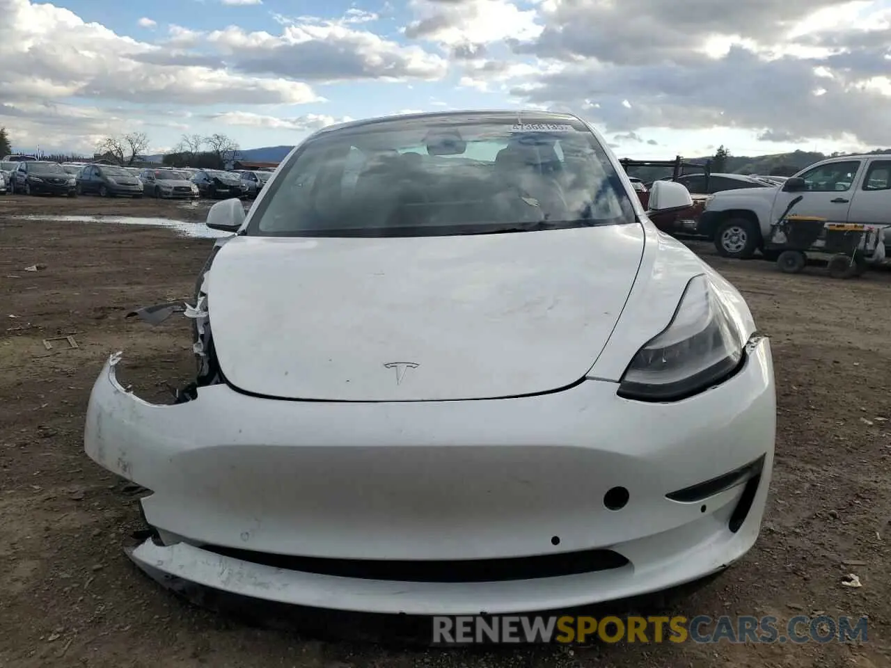 5 fotografías del automóvil dañado 5YJ3E1EB9NF207364 TESLA MODEL 3 2022