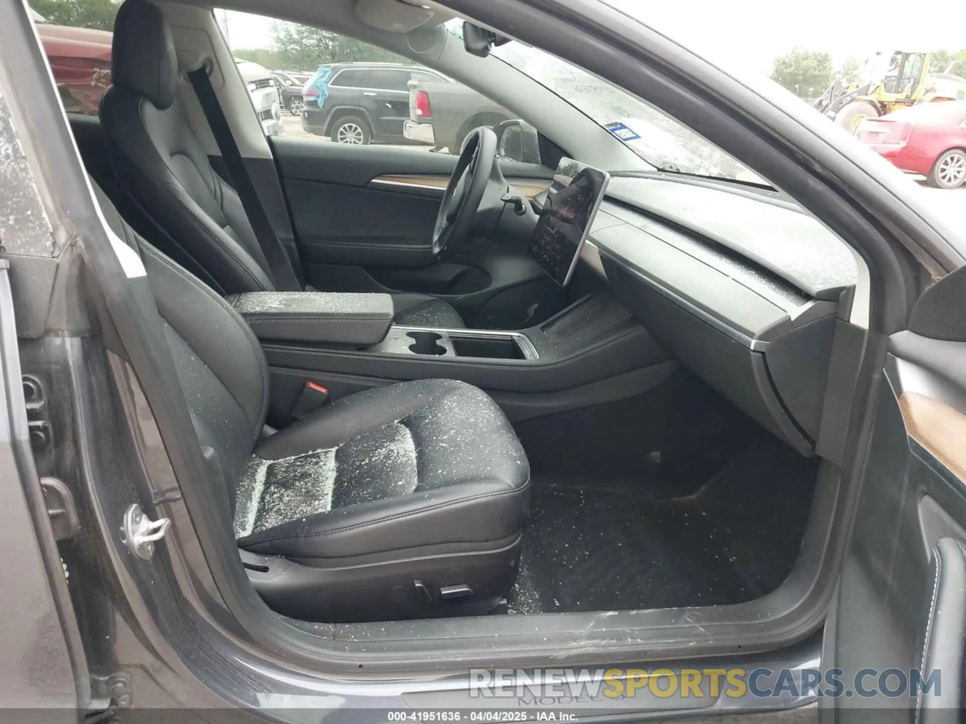 5 fotografías del automóvil dañado 5YJ3E1EB9NF208420 TESLA MODEL 3 2022