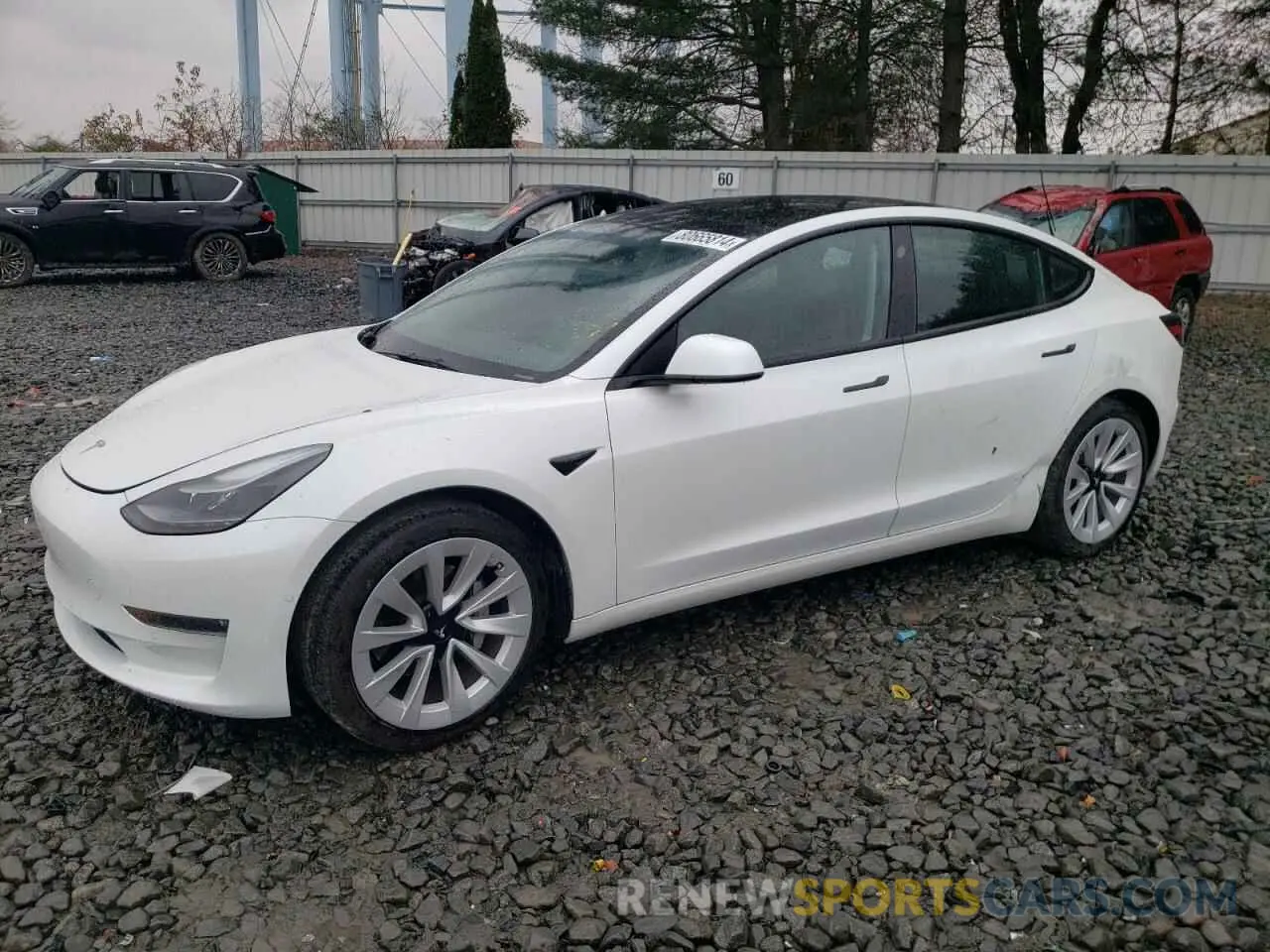 1 fotografías del automóvil dañado 5YJ3E1EB9NF209339 TESLA MODEL 3 2022