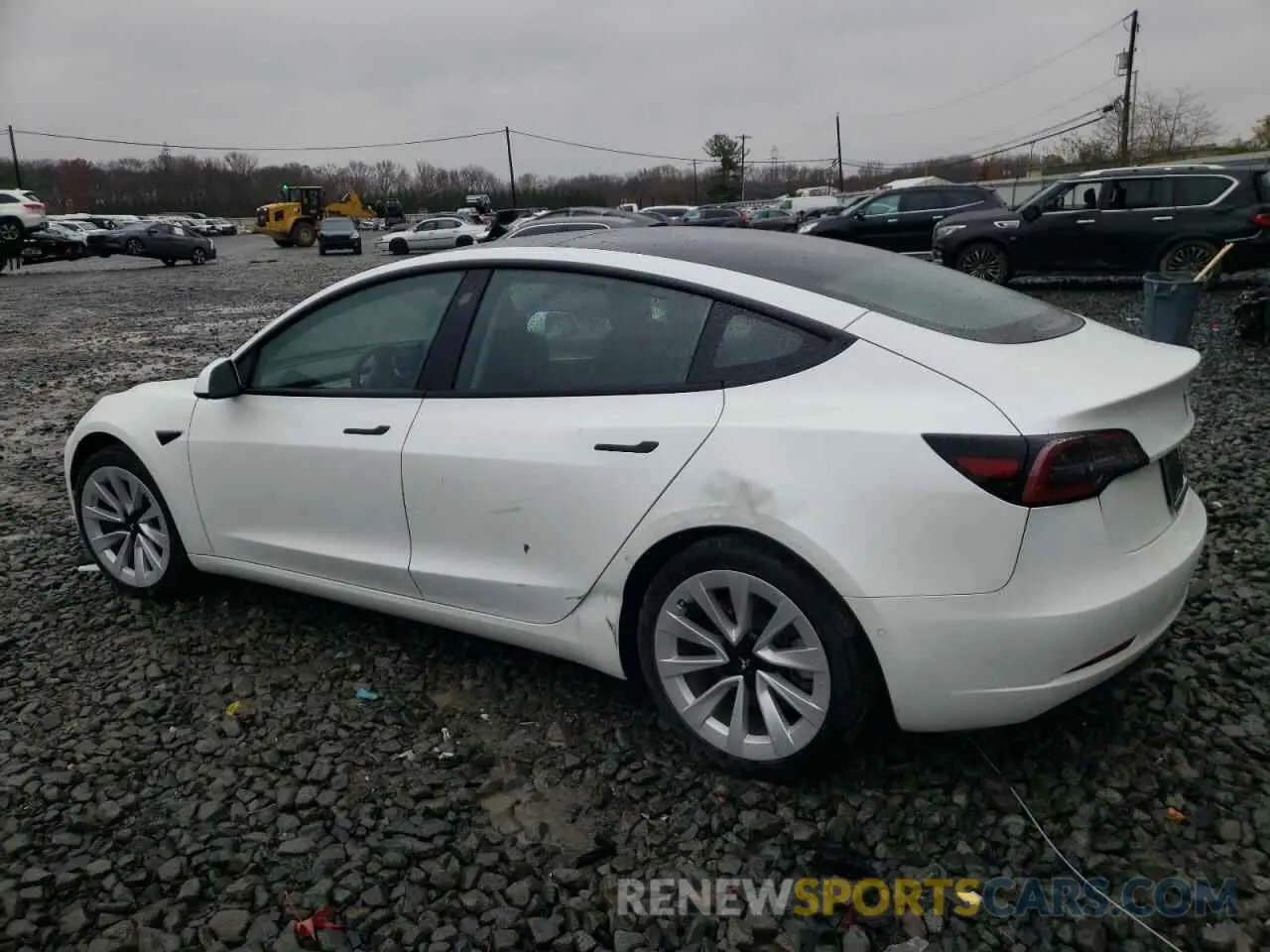 2 fotografías del automóvil dañado 5YJ3E1EB9NF209339 TESLA MODEL 3 2022