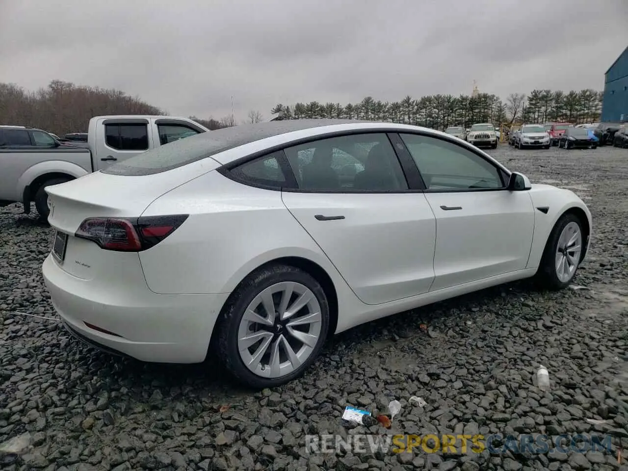 3 fotografías del automóvil dañado 5YJ3E1EB9NF209339 TESLA MODEL 3 2022