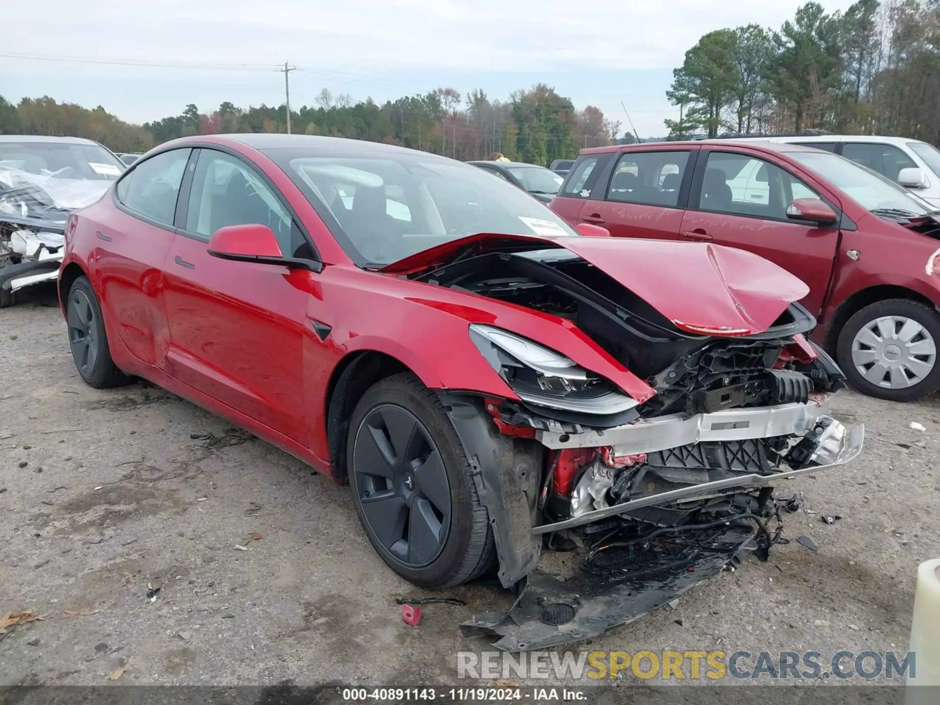 1 fotografías del automóvil dañado 5YJ3E1EB9NF227274 TESLA MODEL 3 2022