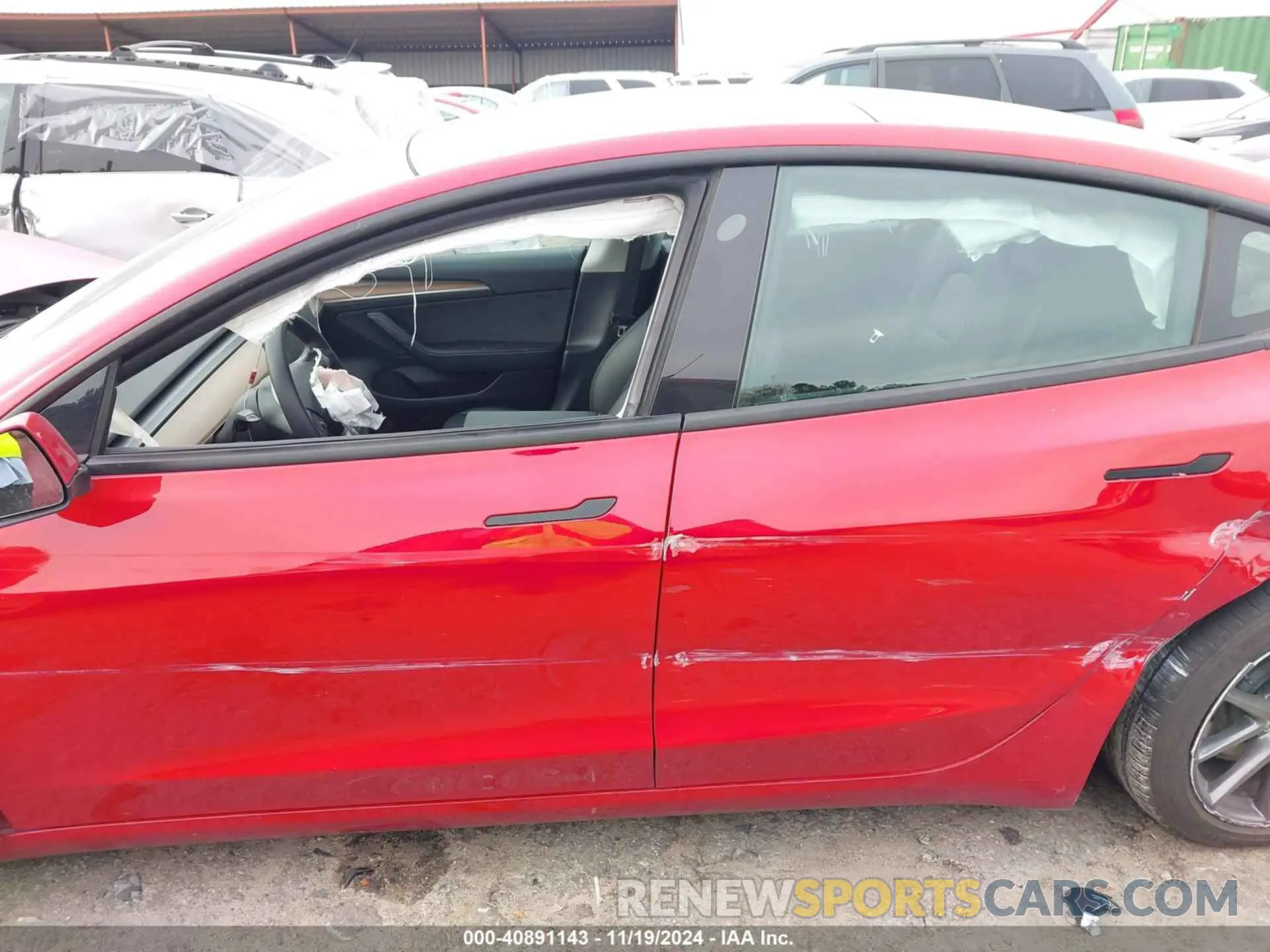 15 fotografías del automóvil dañado 5YJ3E1EB9NF227274 TESLA MODEL 3 2022