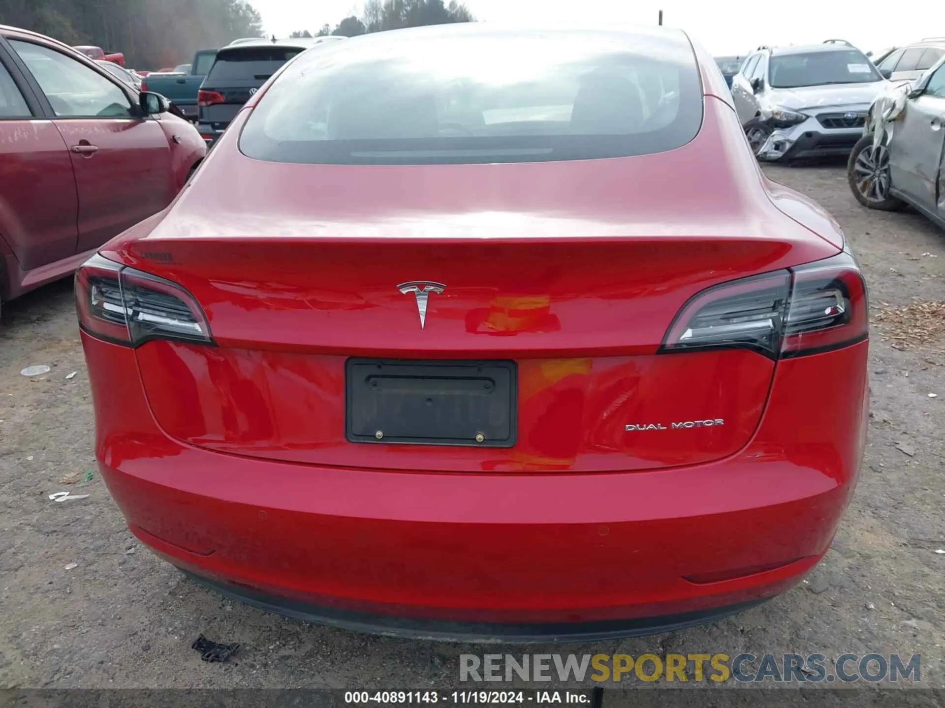 17 fotografías del automóvil dañado 5YJ3E1EB9NF227274 TESLA MODEL 3 2022