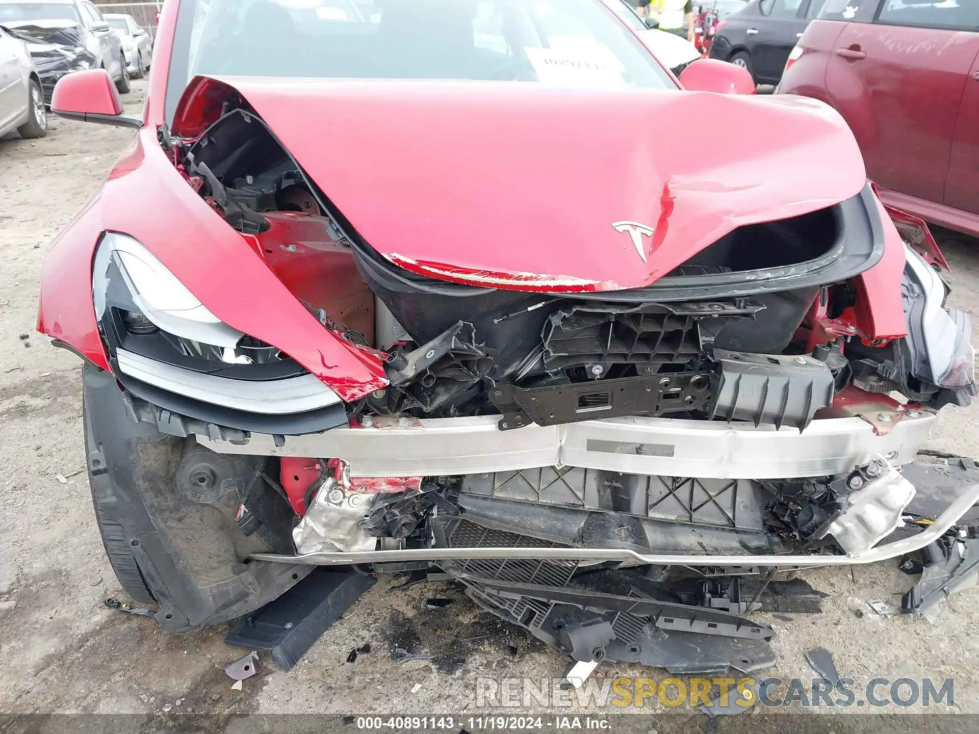 6 fotografías del automóvil dañado 5YJ3E1EB9NF227274 TESLA MODEL 3 2022