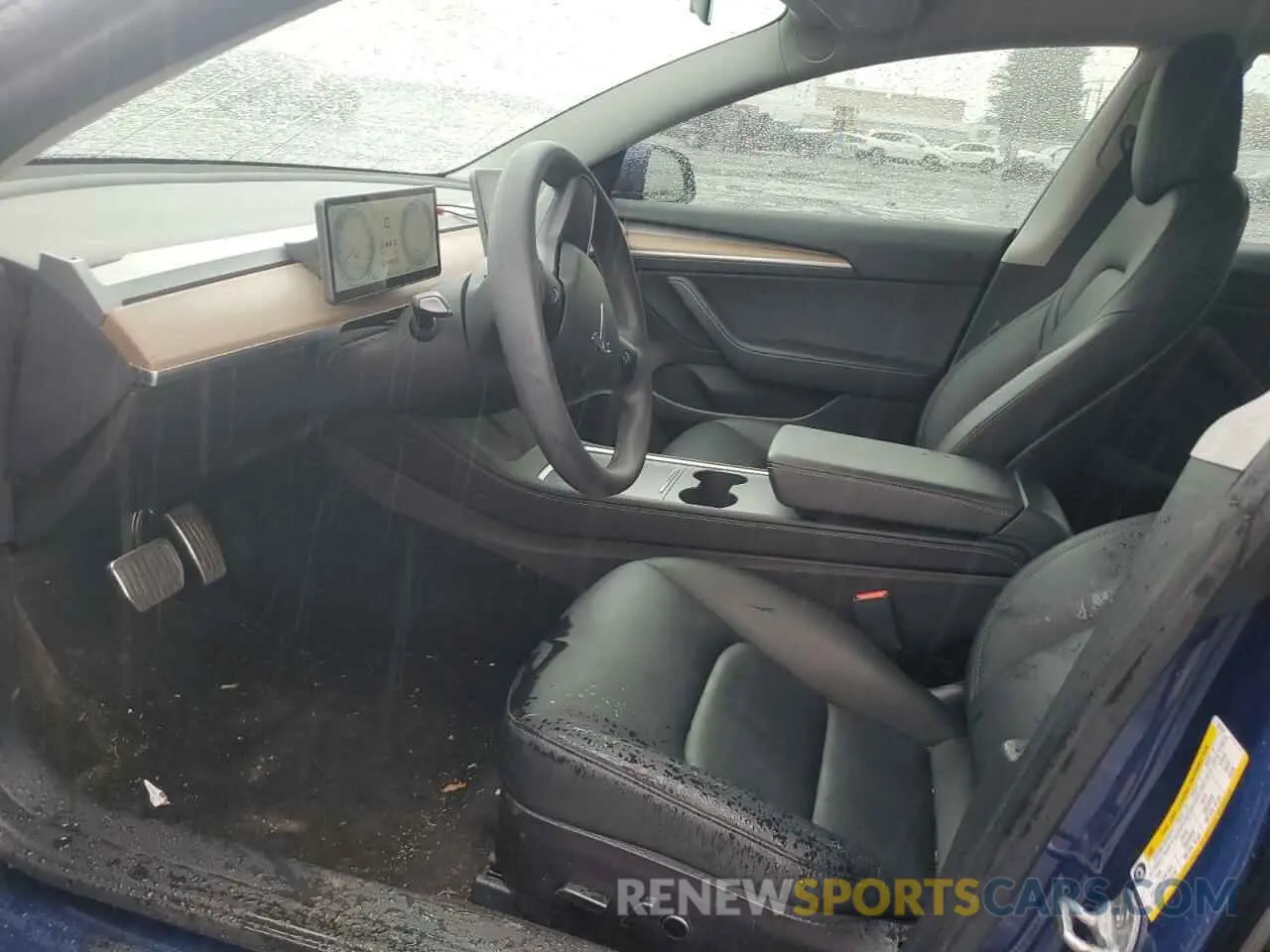 7 fotografías del automóvil dañado 5YJ3E1EB9NF232474 TESLA MODEL 3 2022