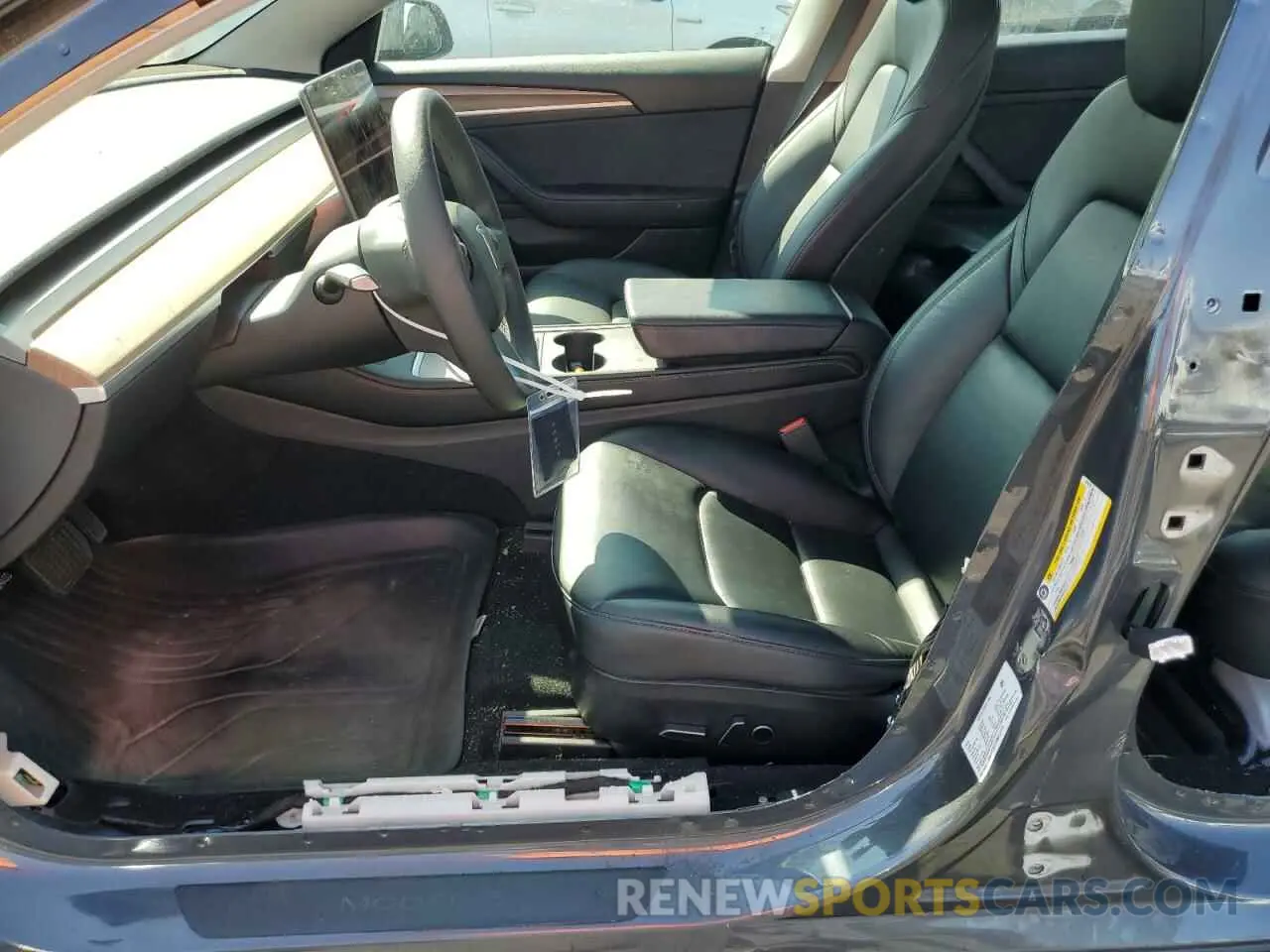 7 fotografías del automóvil dañado 5YJ3E1EB9NF233270 TESLA MODEL 3 2022