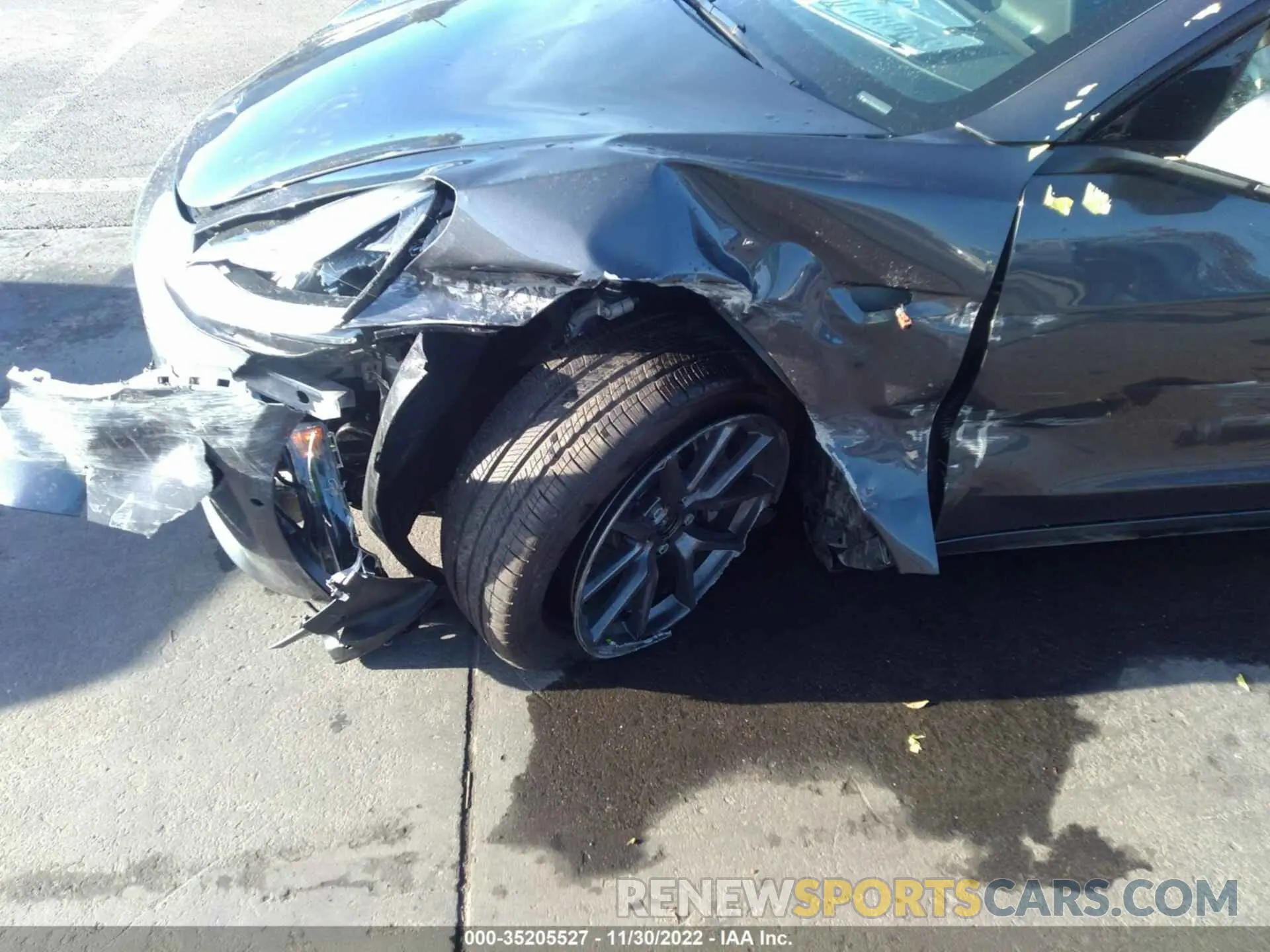 6 fotografías del automóvil dañado 5YJ3E1EB9NF242535 TESLA MODEL 3 2022