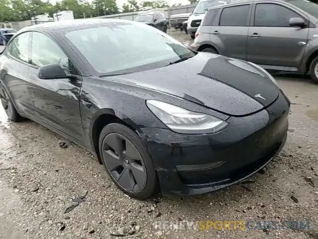 13 fotografías del automóvil dañado 5YJ3E1EB9NF244527 TESLA MODEL 3 2022