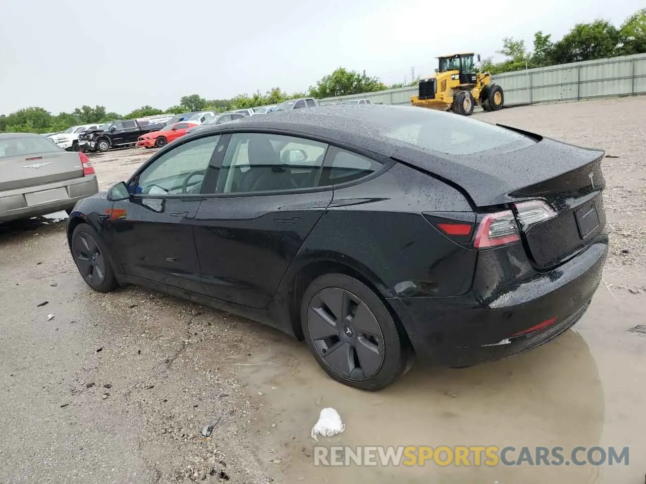 2 fotografías del automóvil dañado 5YJ3E1EB9NF244527 TESLA MODEL 3 2022