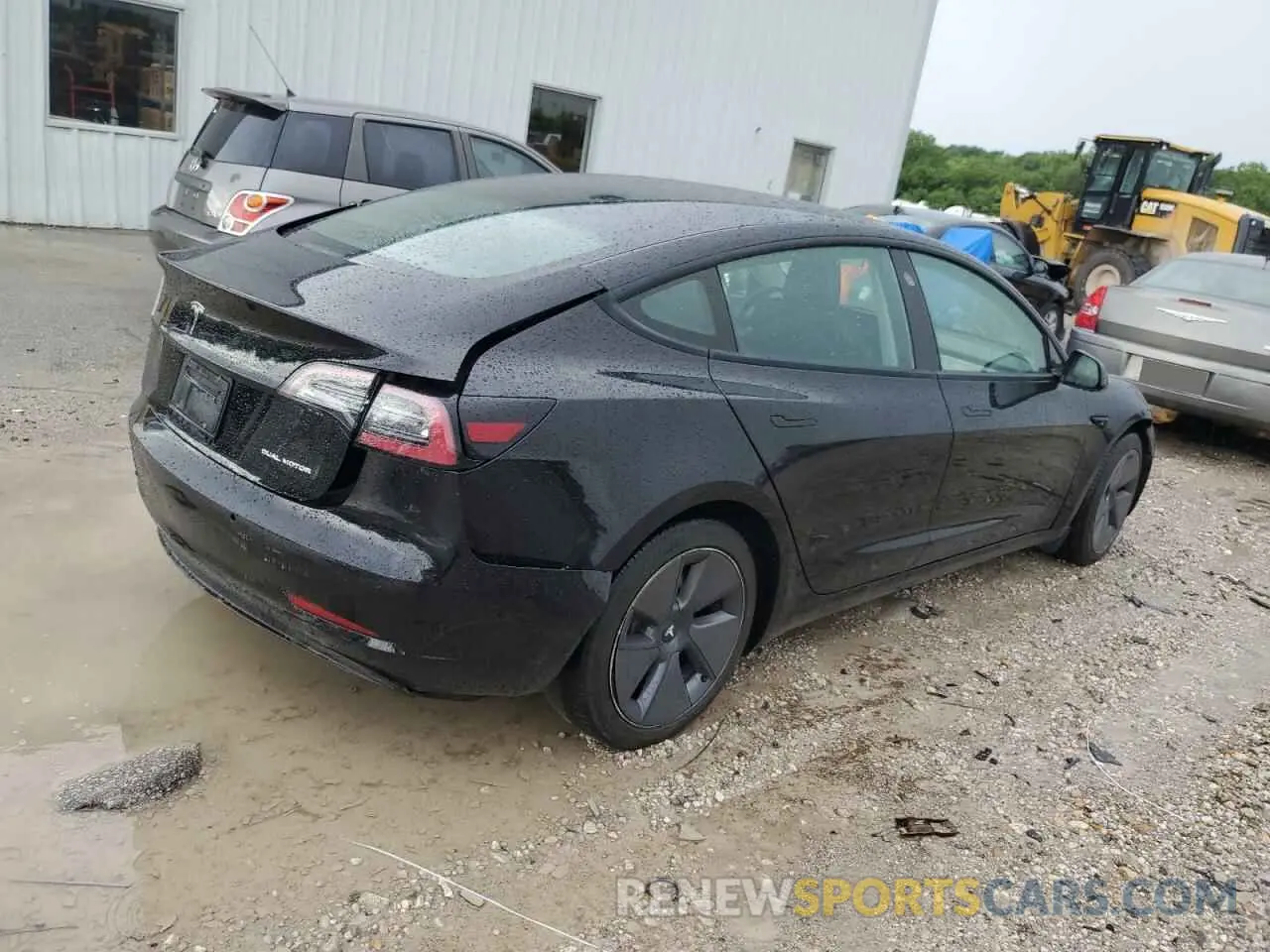 3 fotografías del automóvil dañado 5YJ3E1EB9NF244527 TESLA MODEL 3 2022