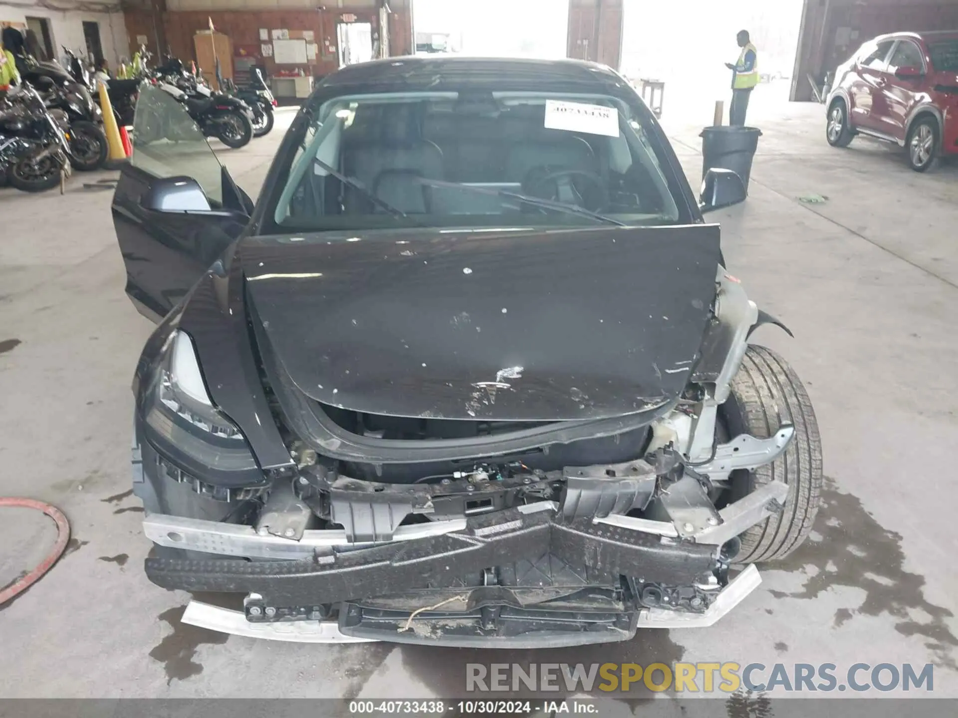 11 fotografías del automóvil dañado 5YJ3E1EB9NF245662 TESLA MODEL 3 2022