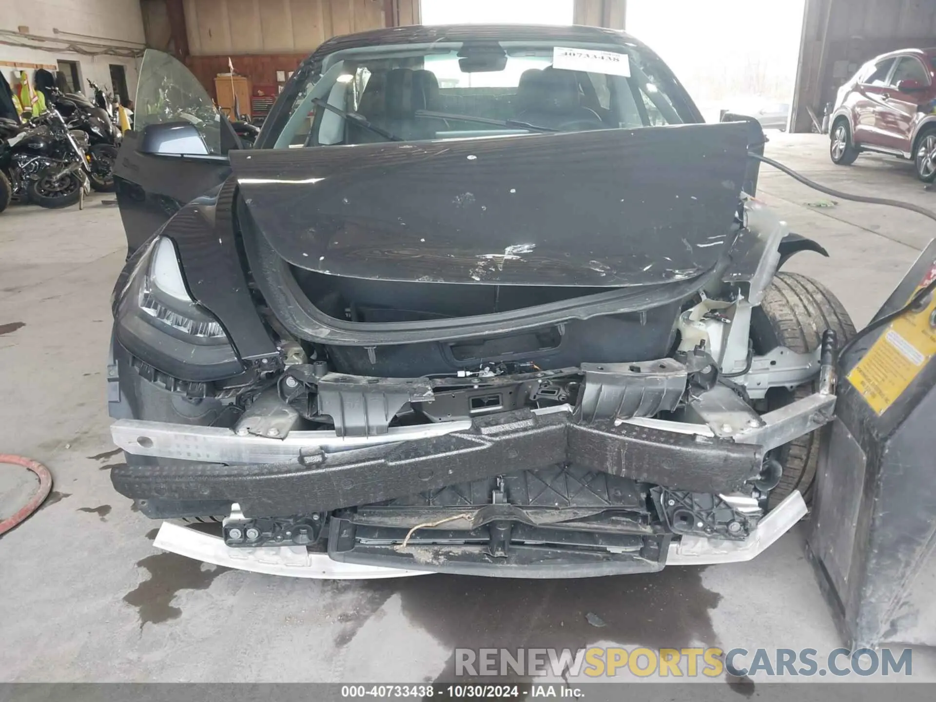 6 fotografías del automóvil dañado 5YJ3E1EB9NF245662 TESLA MODEL 3 2022