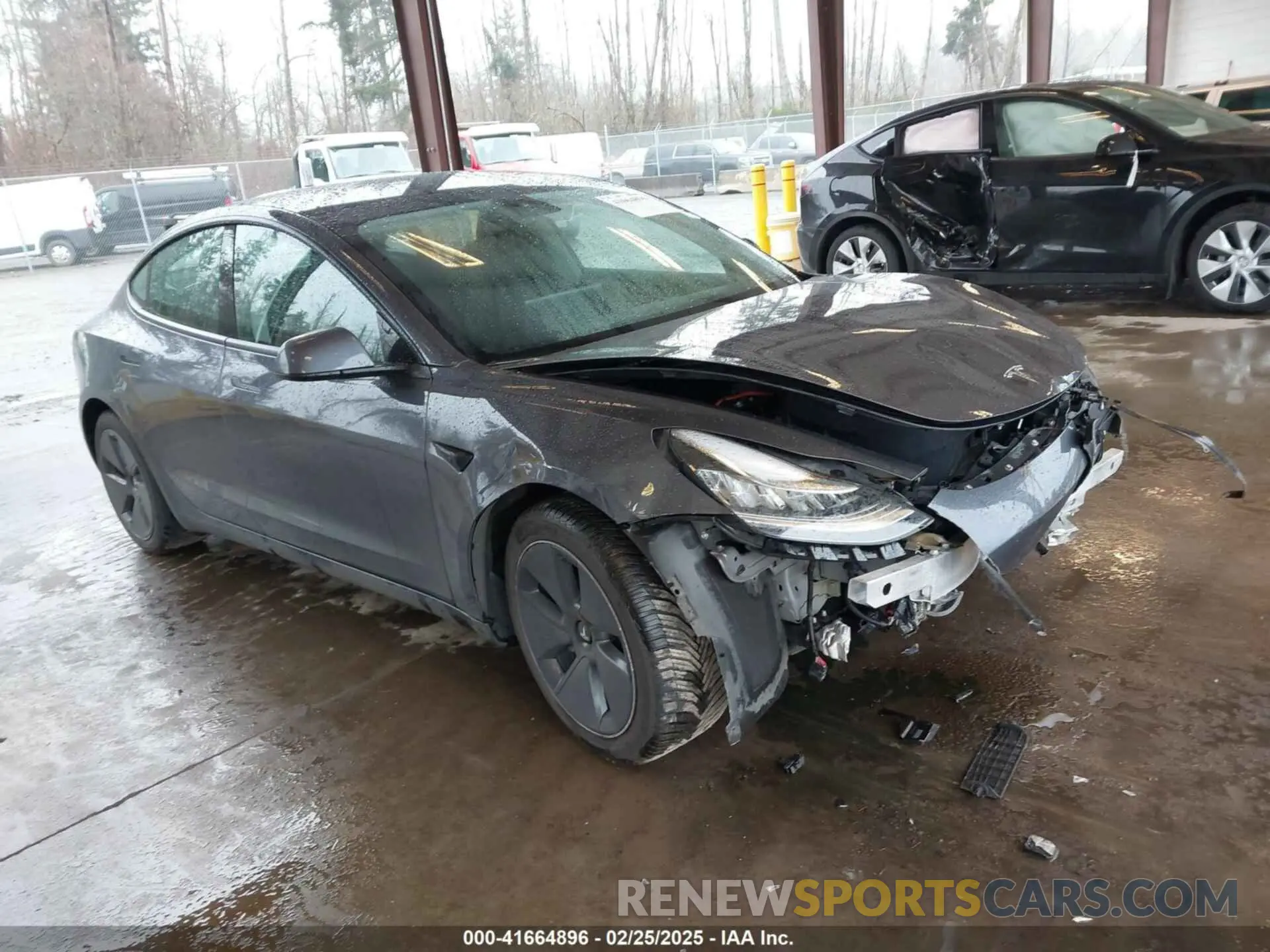 1 fotografías del automóvil dañado 5YJ3E1EB9NF260064 TESLA MODEL 3 2022
