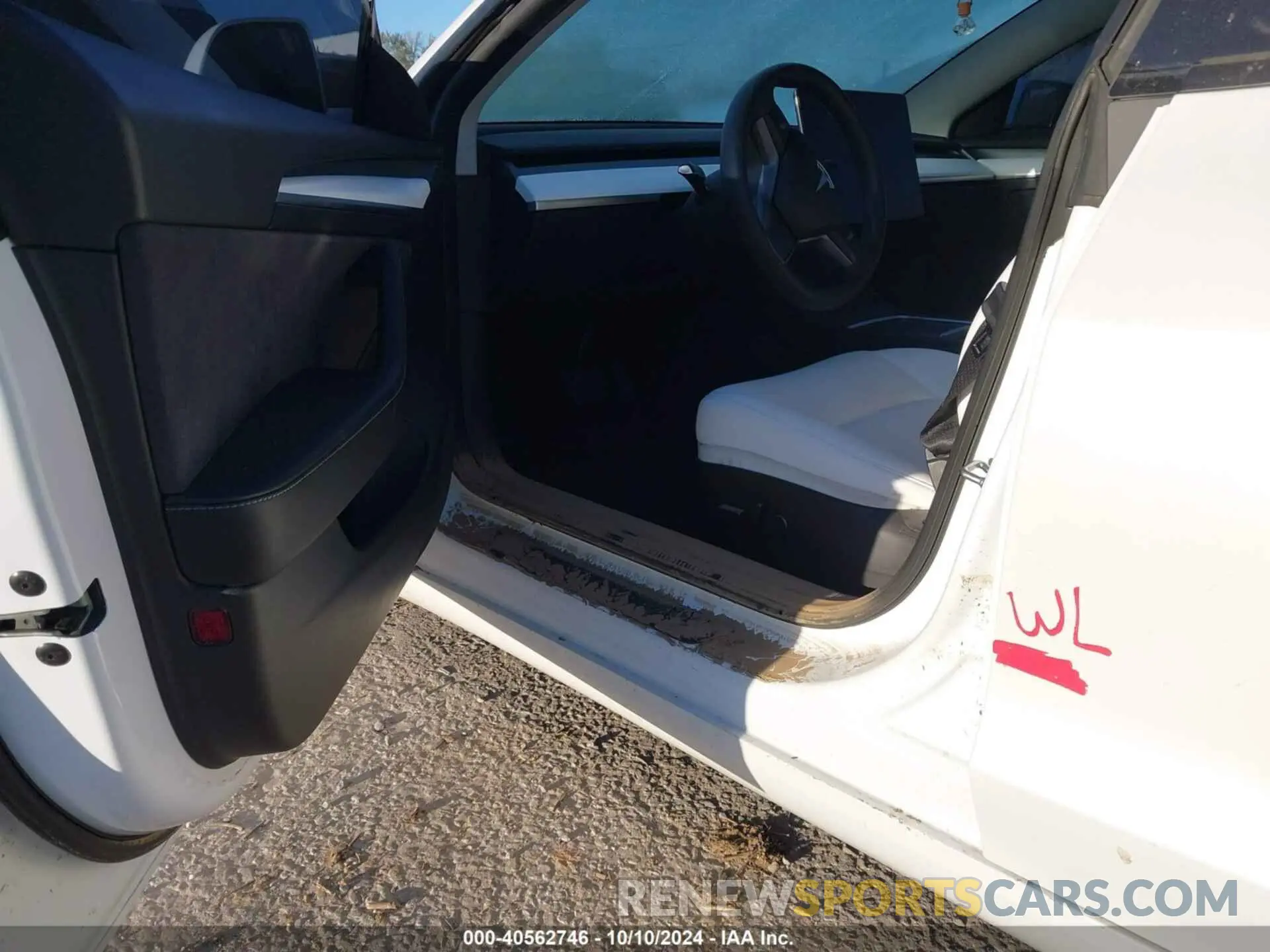 6 fotografías del automóvil dañado 5YJ3E1EB9NF263997 TESLA MODEL 3 2022