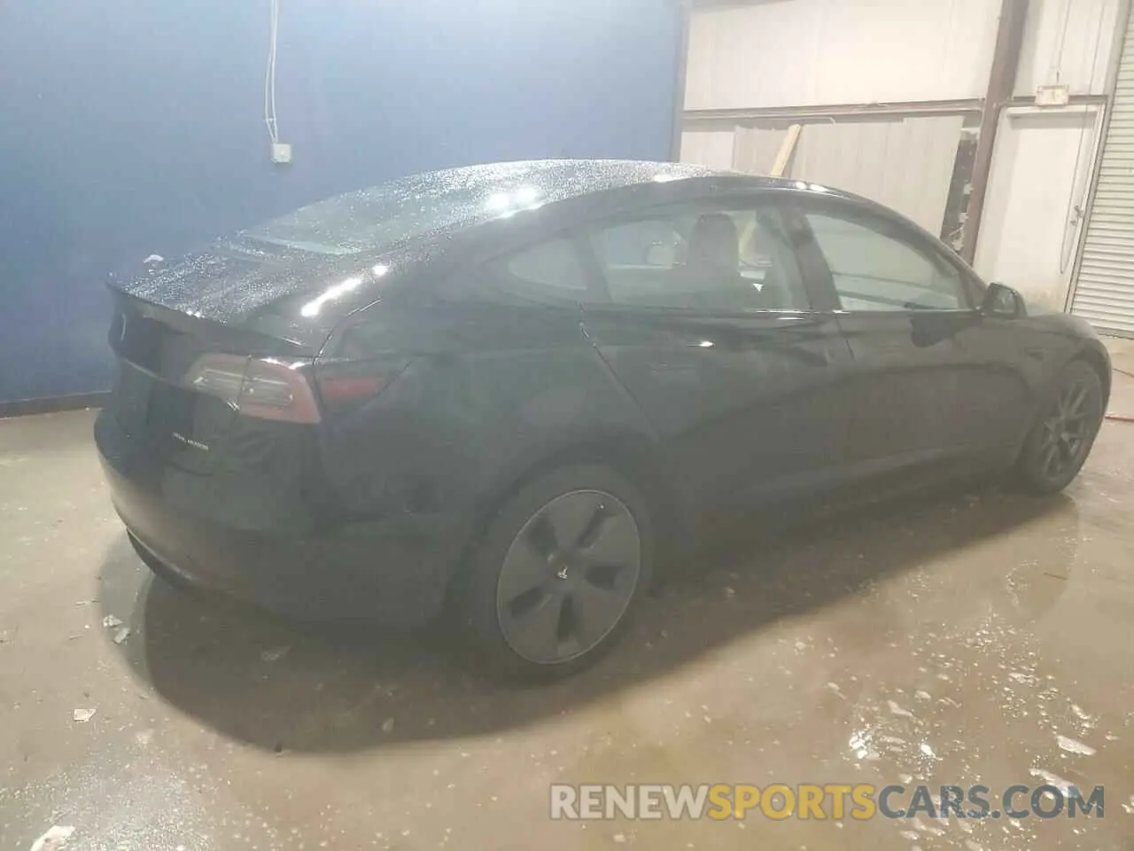 3 fotografías del automóvil dañado 5YJ3E1EB9NF287460 TESLA MODEL 3 2022