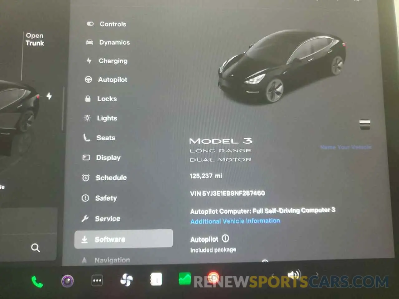 9 fotografías del automóvil dañado 5YJ3E1EB9NF287460 TESLA MODEL 3 2022