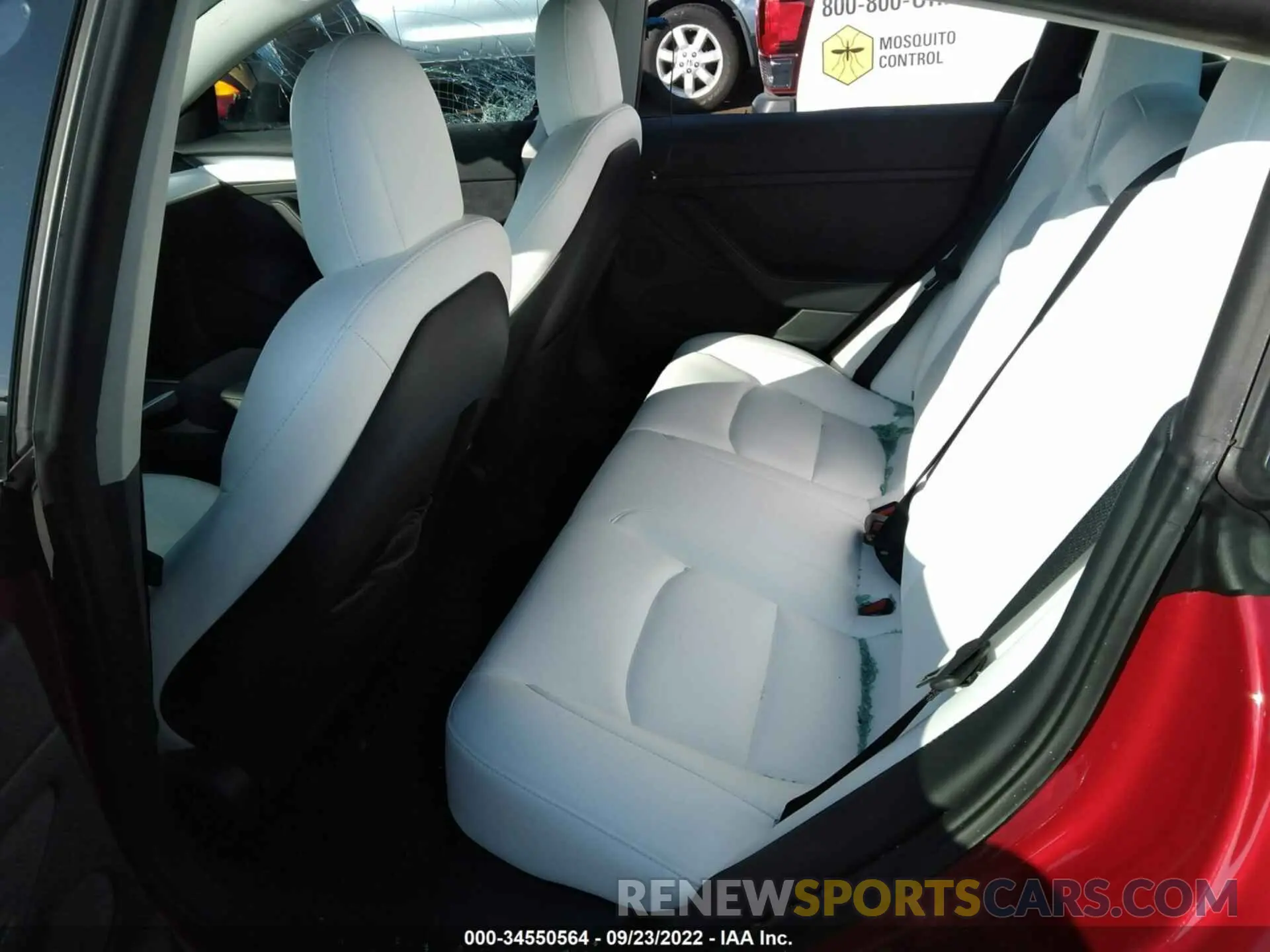 7 fotografías del automóvil dañado 5YJ3E1EB9NF299673 TESLA MODEL 3 2022