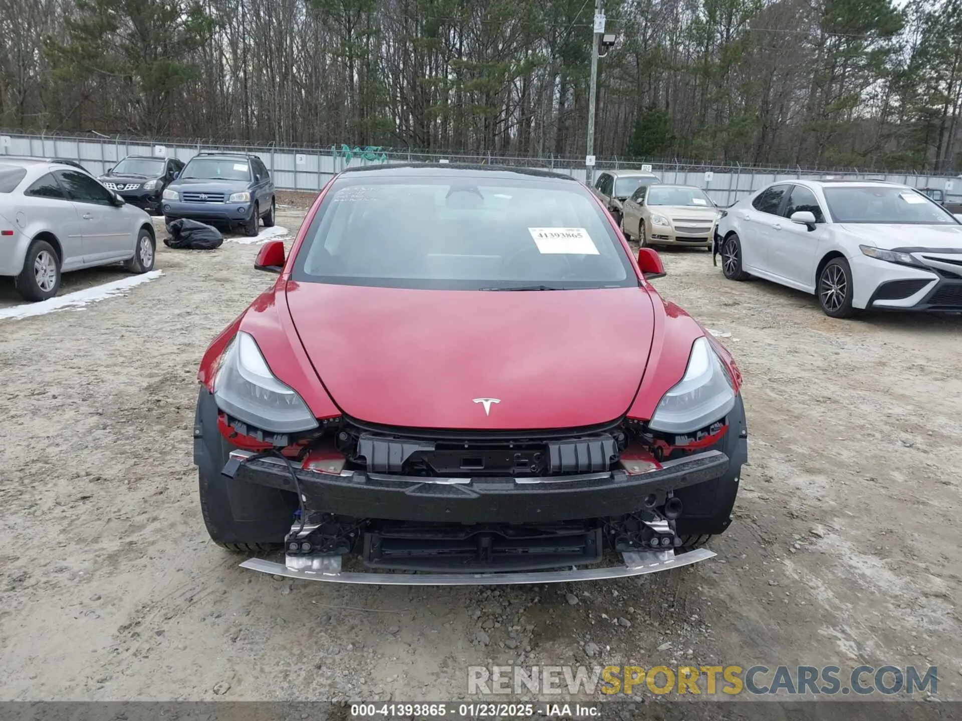 6 fotografías del automóvil dañado 5YJ3E1EB9NF321932 TESLA MODEL 3 2022