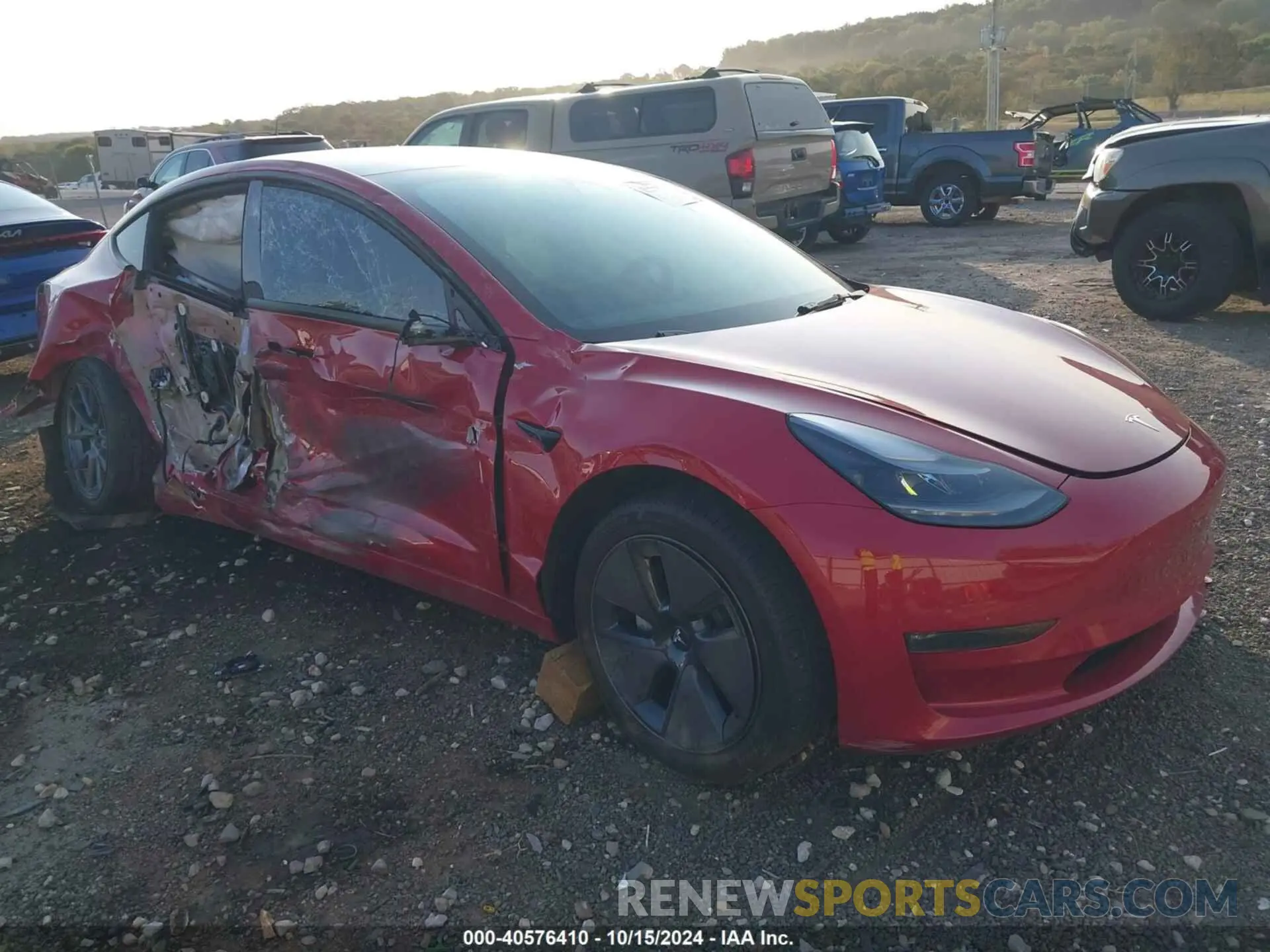 1 fotografías del automóvil dañado 5YJ3E1EB9NF323180 TESLA MODEL 3 2022