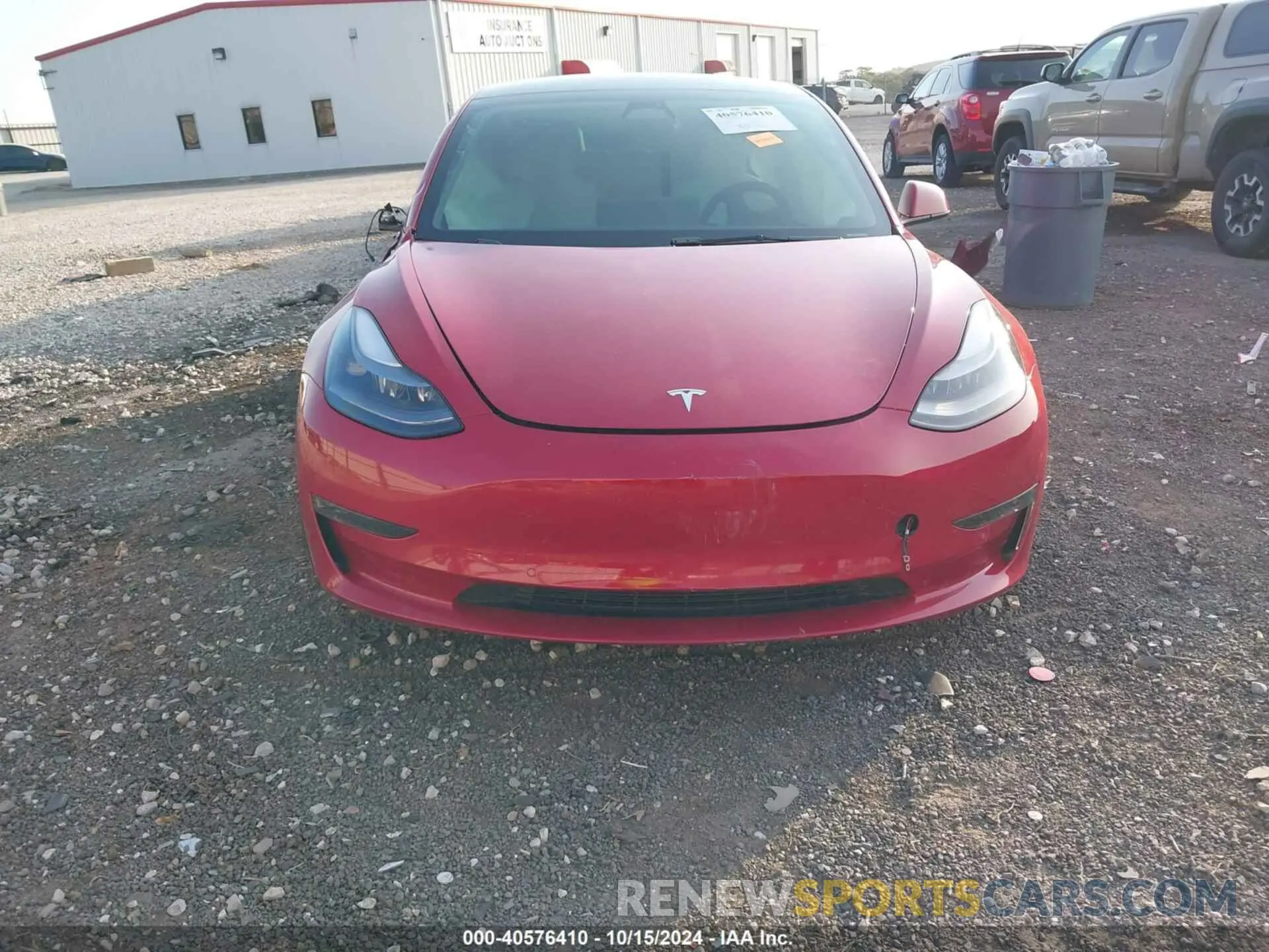 13 fotografías del automóvil dañado 5YJ3E1EB9NF323180 TESLA MODEL 3 2022