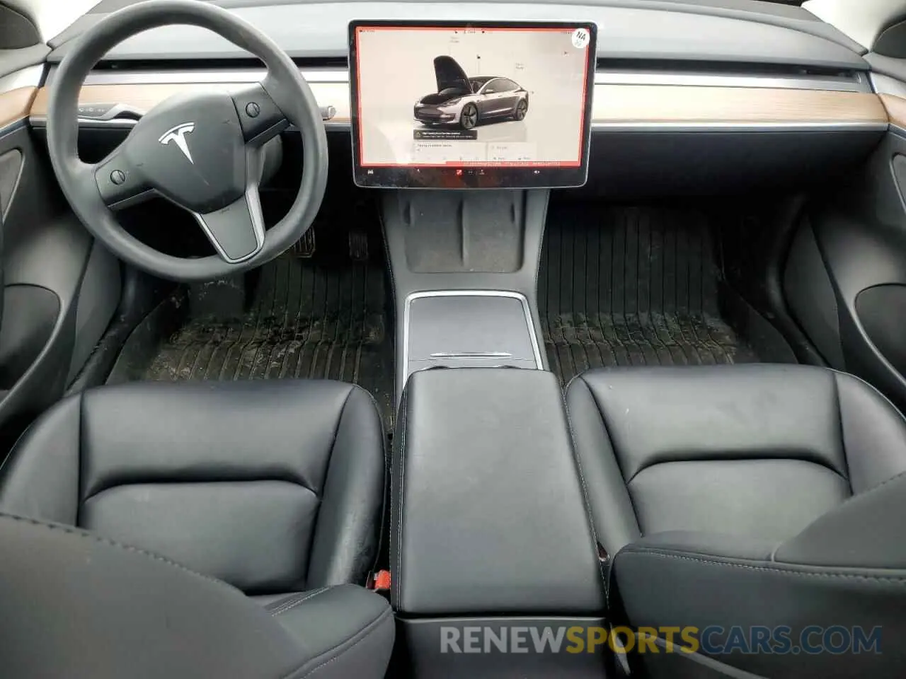 8 fotografías del automóvil dañado 5YJ3E1EB9NF327066 TESLA MODEL 3 2022