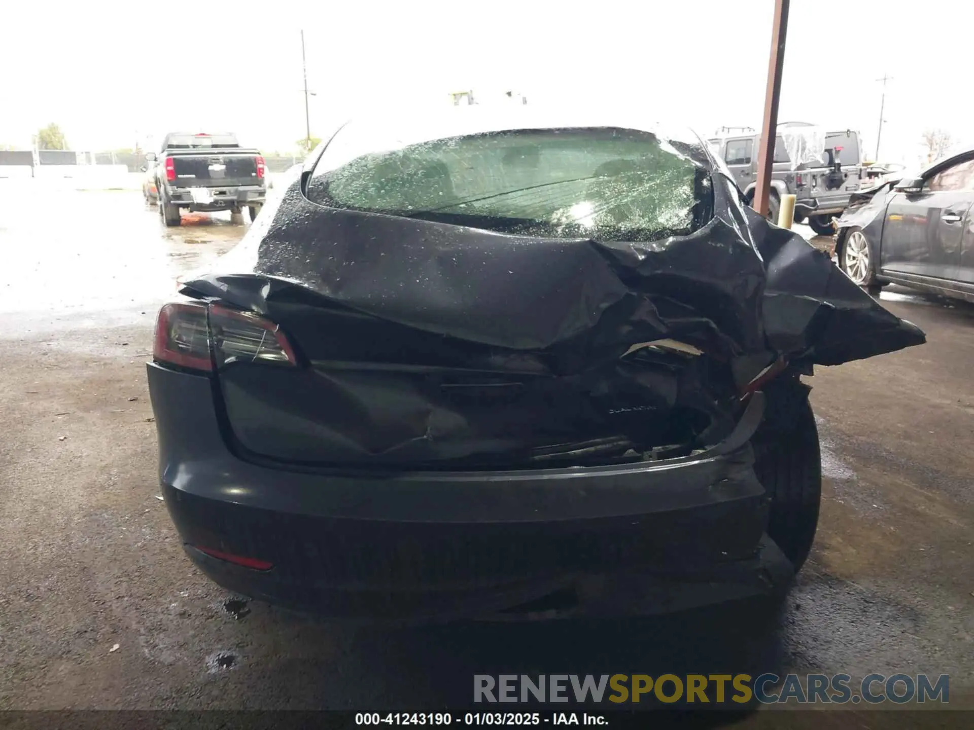 15 fotografías del automóvil dañado 5YJ3E1EB9NF338892 TESLA MODEL 3 2022