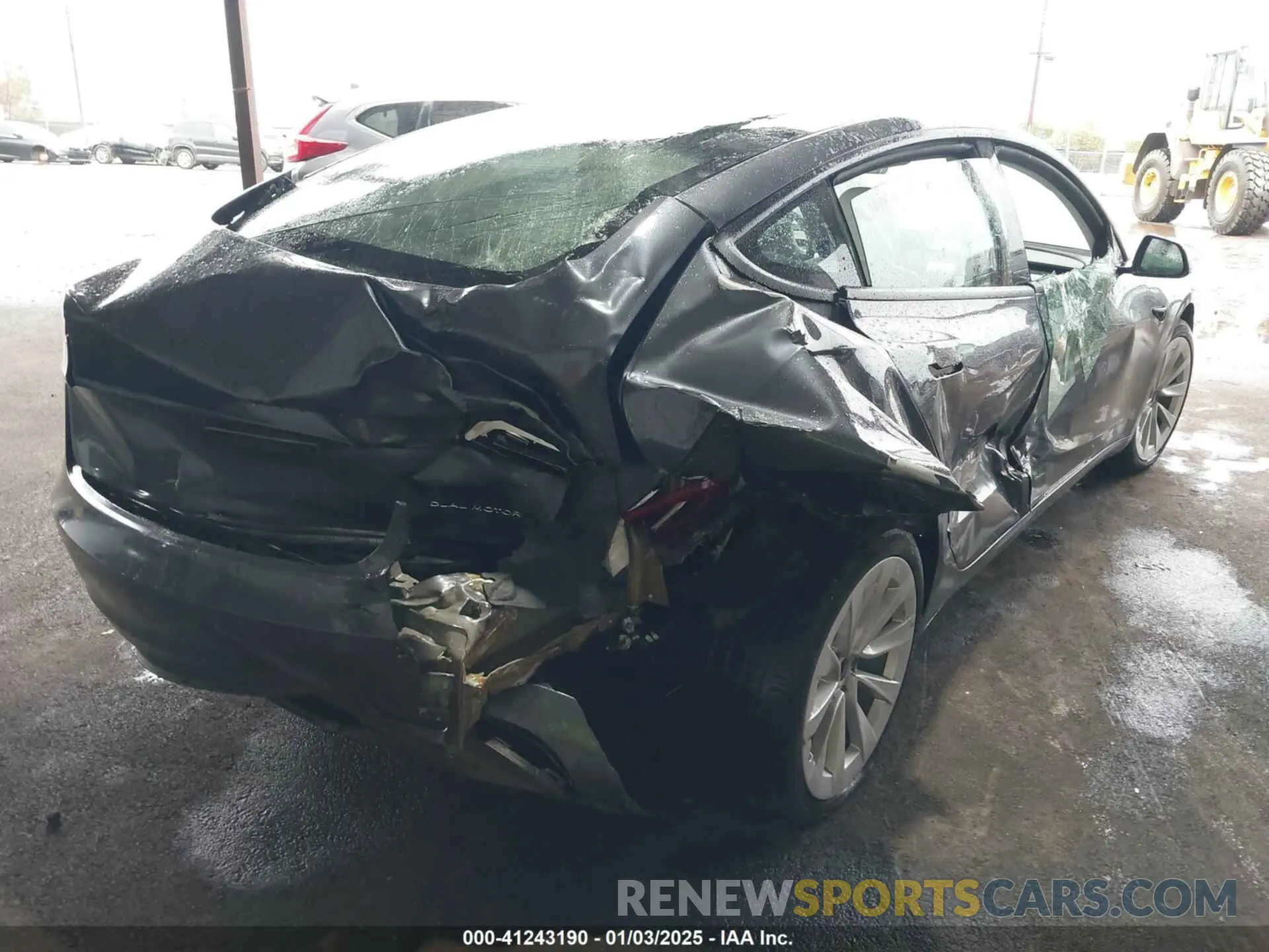 4 fotografías del automóvil dañado 5YJ3E1EB9NF338892 TESLA MODEL 3 2022