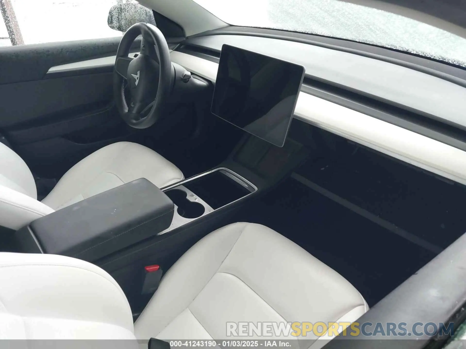 5 fotografías del automóvil dañado 5YJ3E1EB9NF338892 TESLA MODEL 3 2022