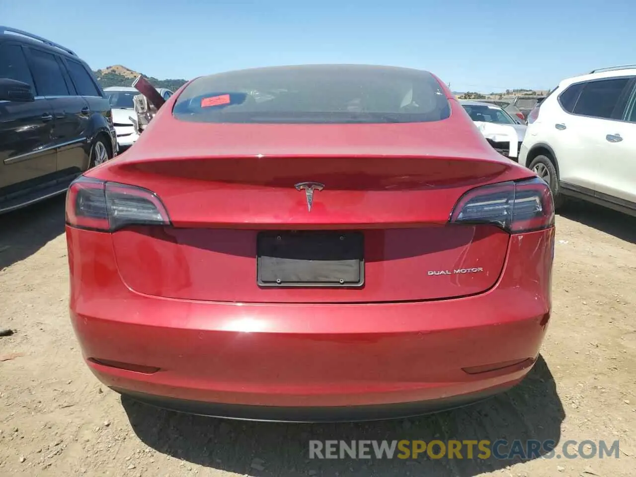 6 fotografías del automóvil dañado 5YJ3E1EB9NF357314 TESLA MODEL 3 2022