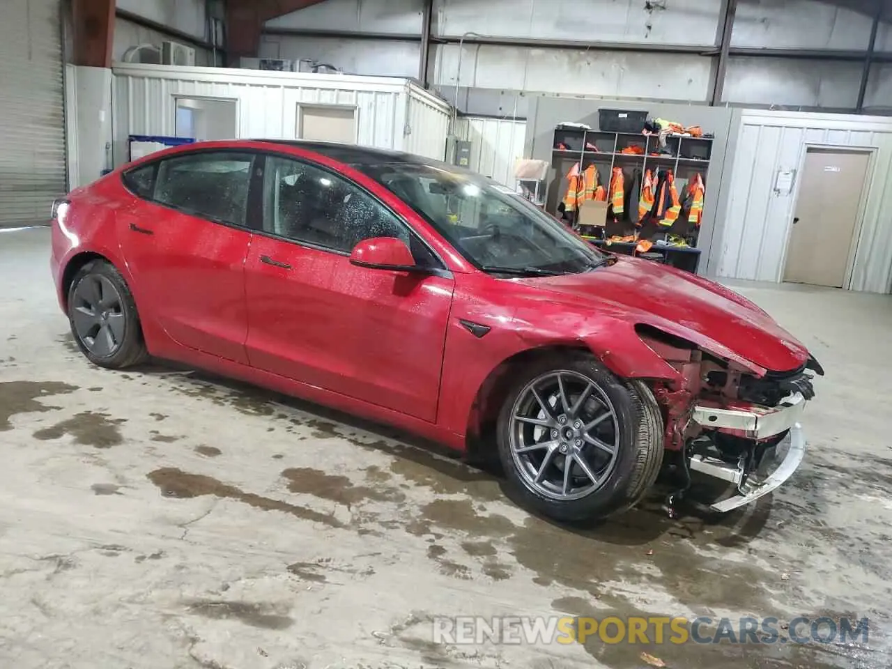 4 fotografías del automóvil dañado 5YJ3E1EB9NF363534 TESLA MODEL 3 2022
